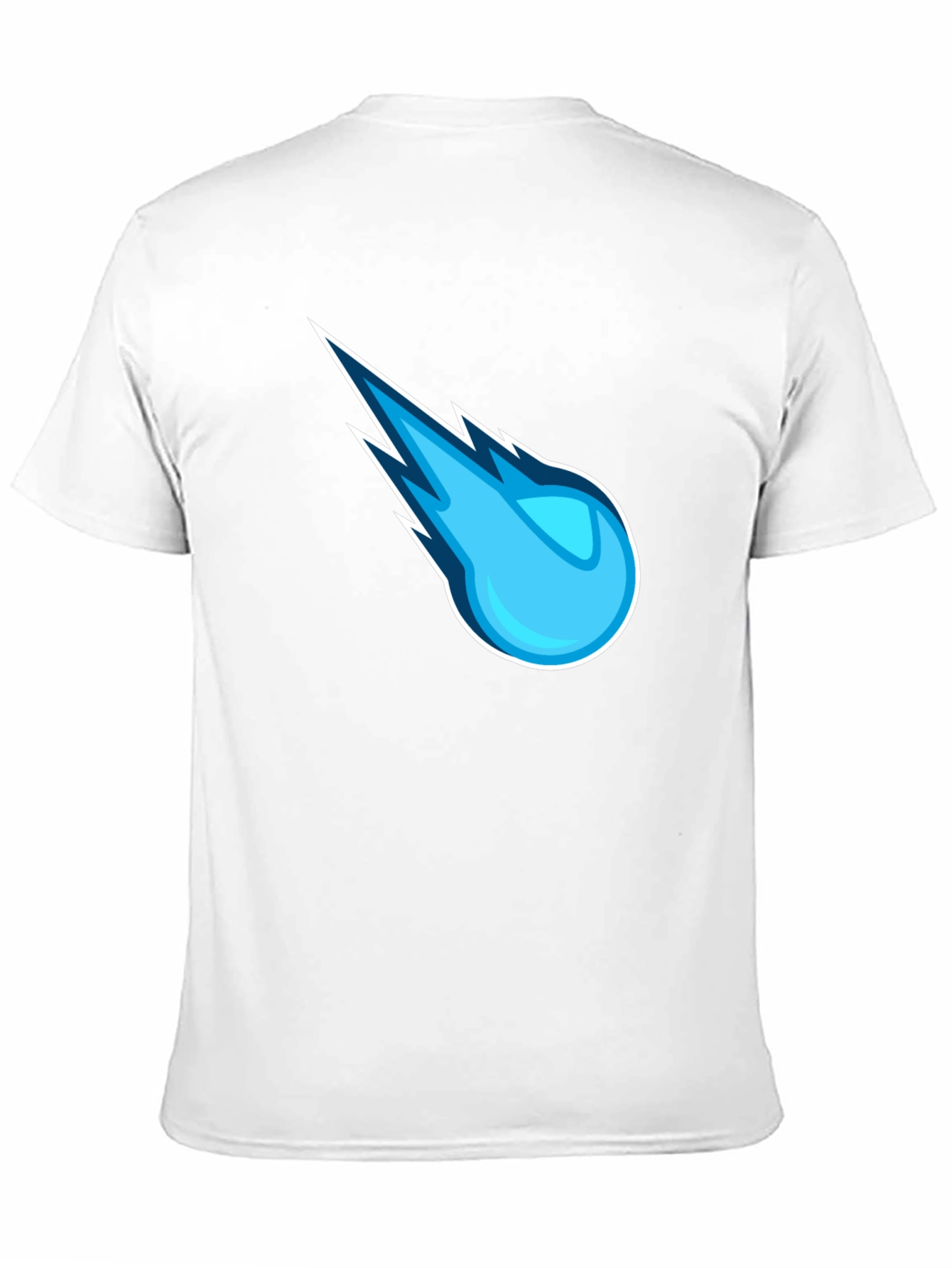 Blue Comet Graphic Black T-Shirt