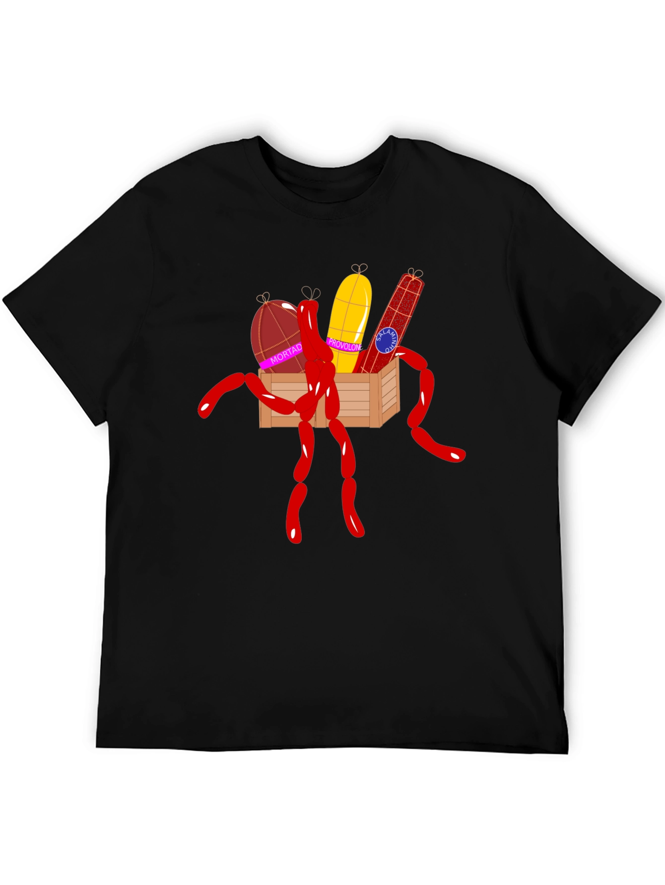 Humorous Sausage Graphic T-Shirt