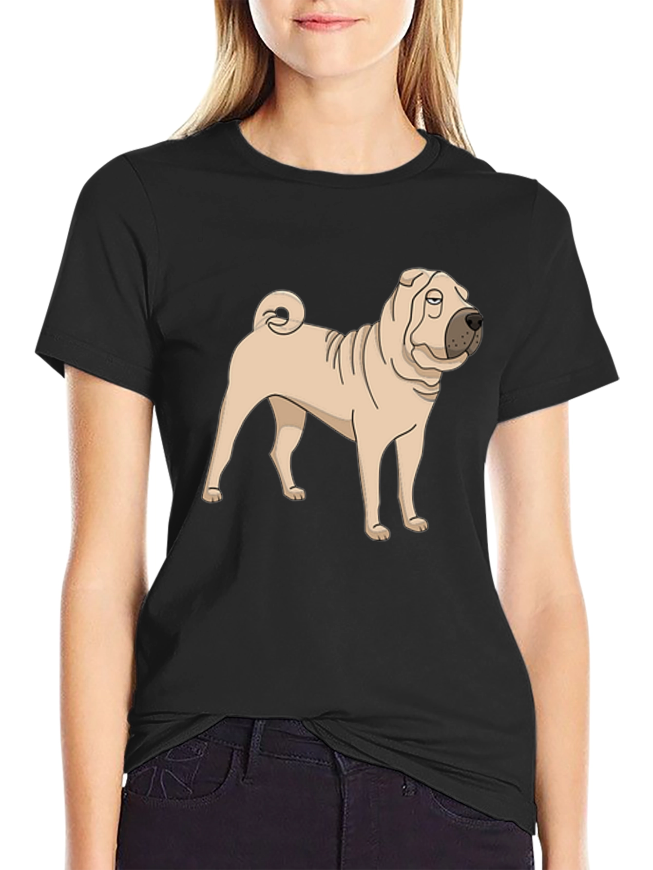 Shar Pei Dog Graphic T-Shirt - Unisex Style