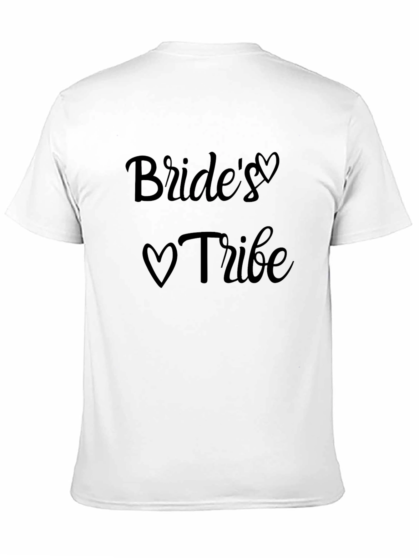 Brides Tribe Heart Graphic Black T-Shirt