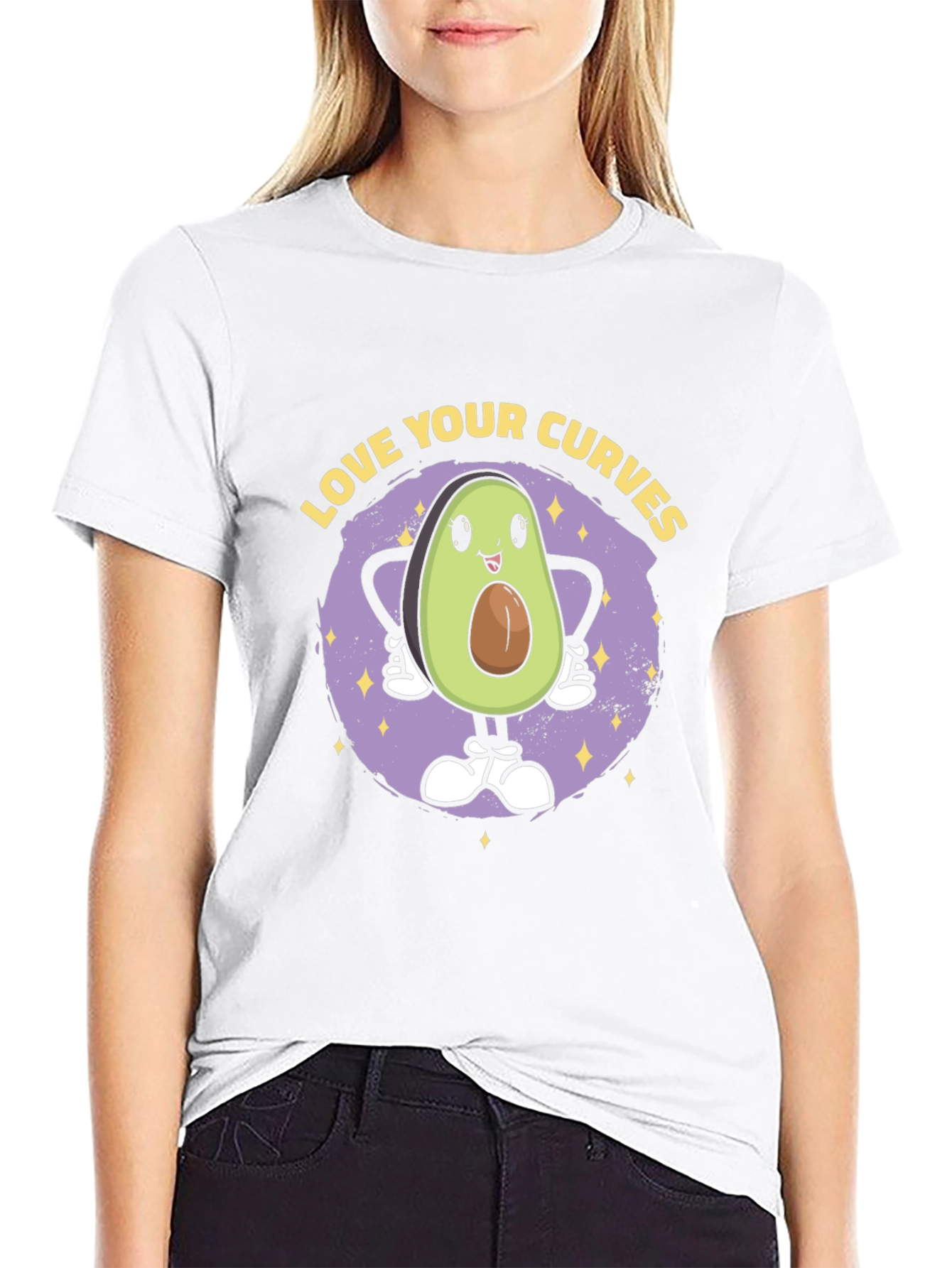 Love Your Curves Avocado T-Shirt