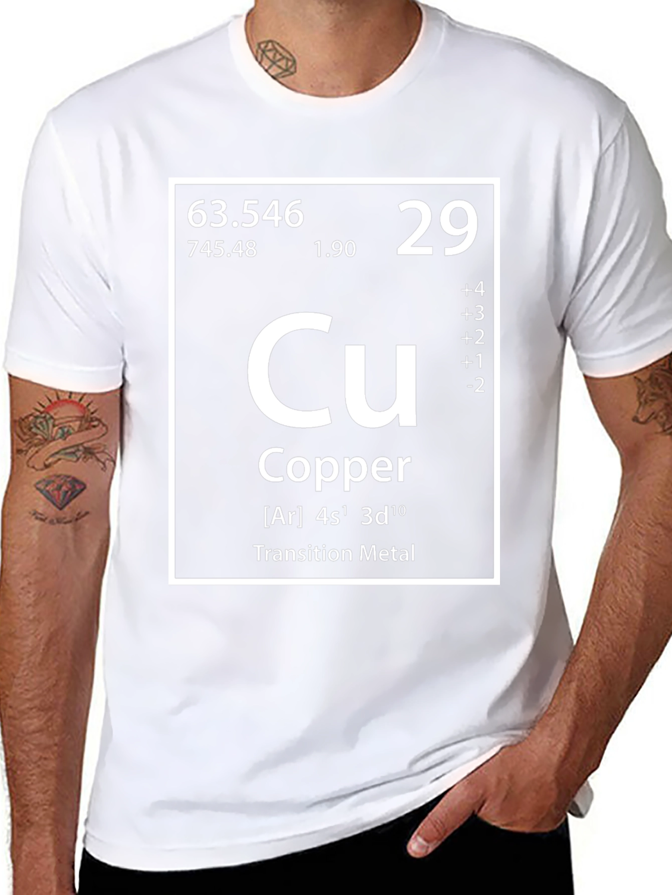 Copper Element Periodic Table Graphic T-Shirt