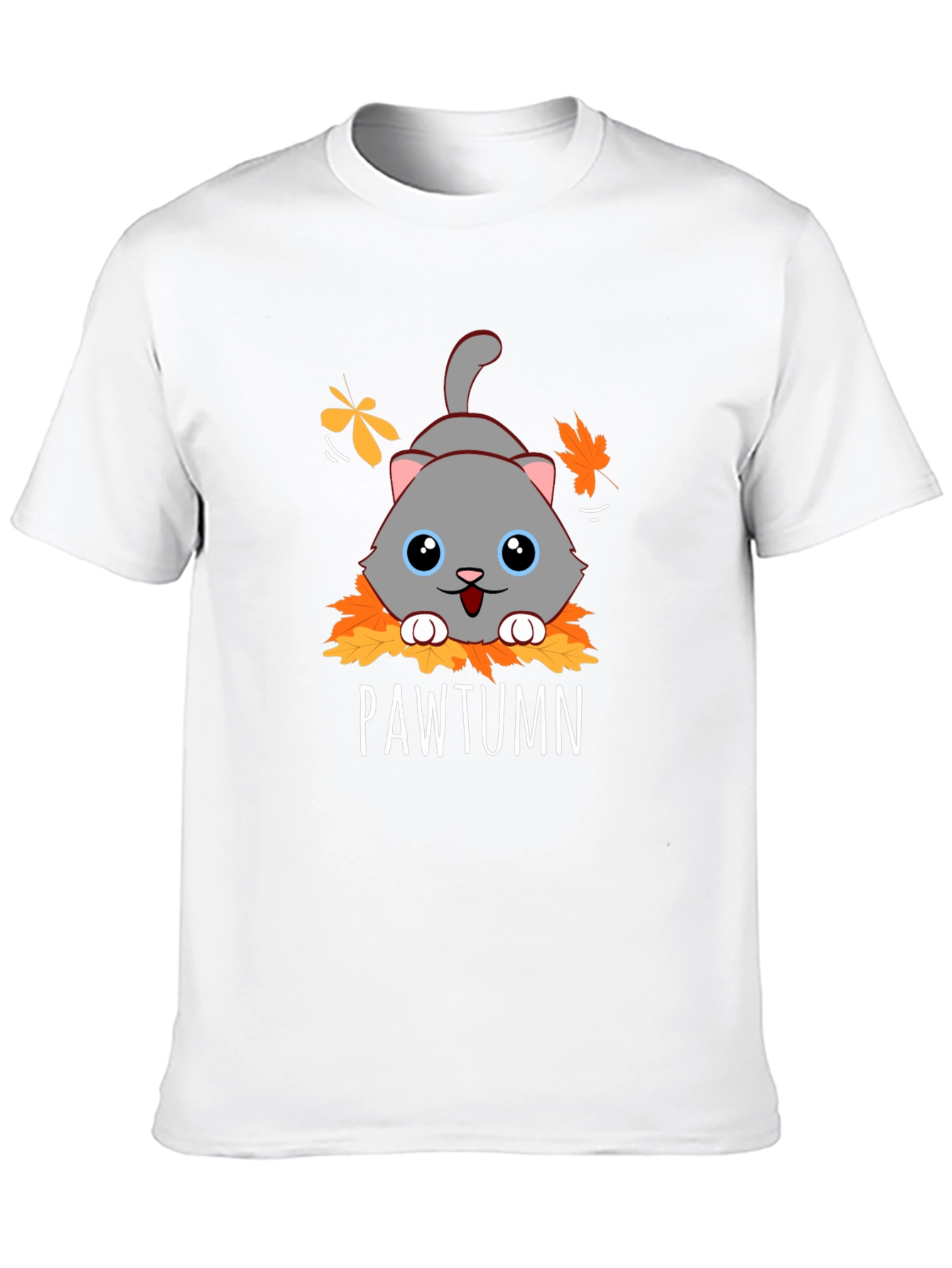 Pawtumn Cat Graphic T-Shirt