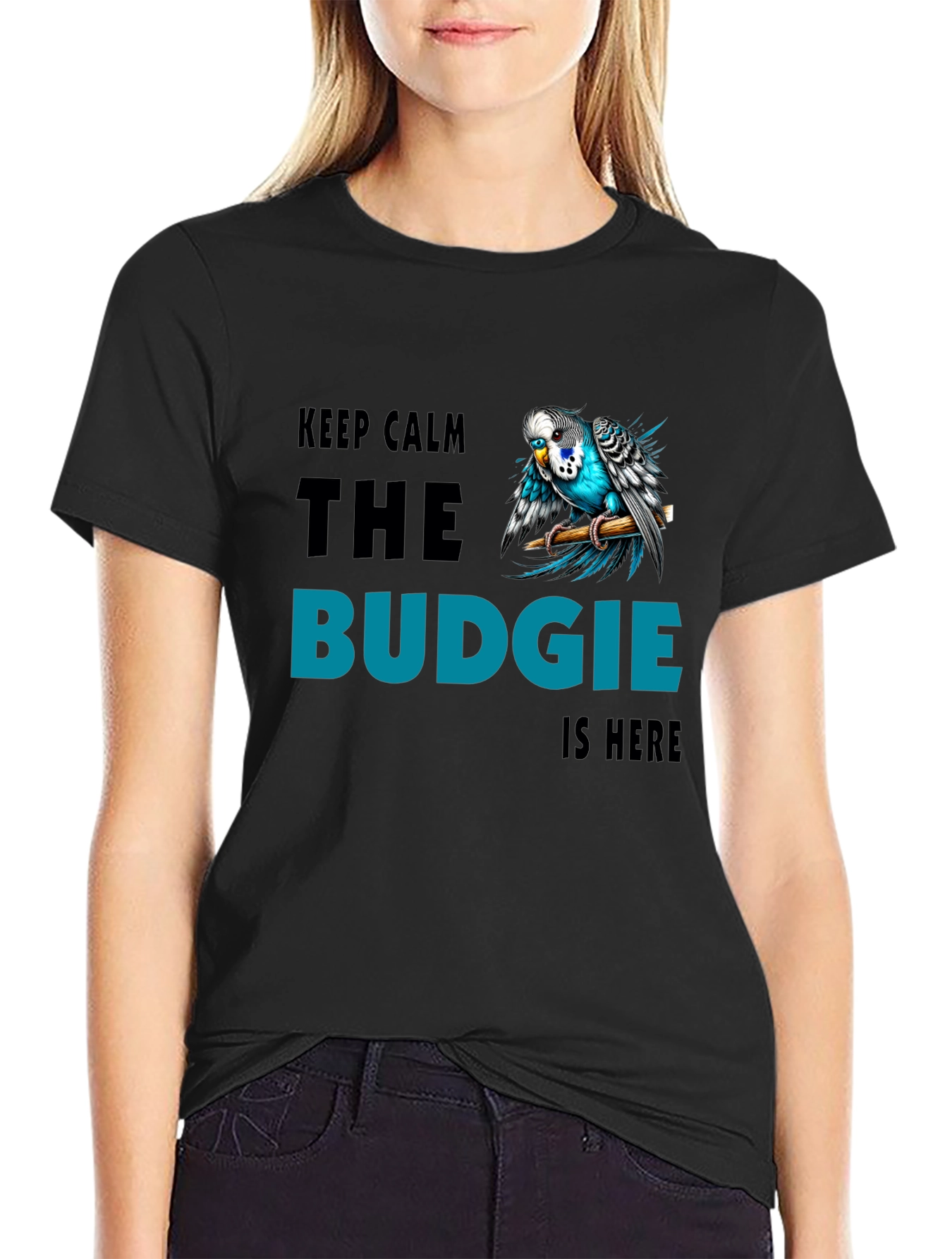 Keep Calm Budgie T-Shirt - Bird Lover Tee