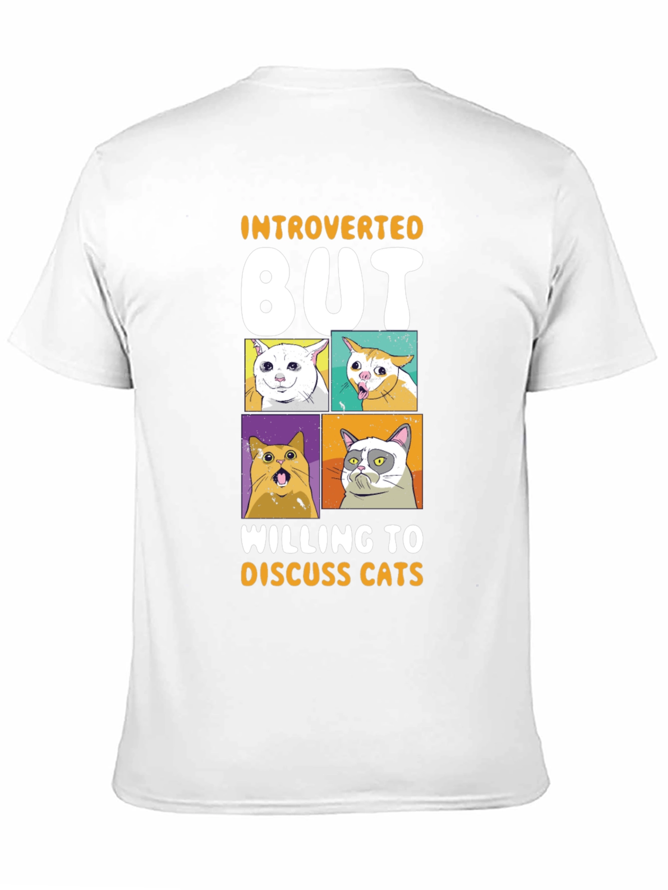 Introverted But Willing to Discuss Cats T-Shirt