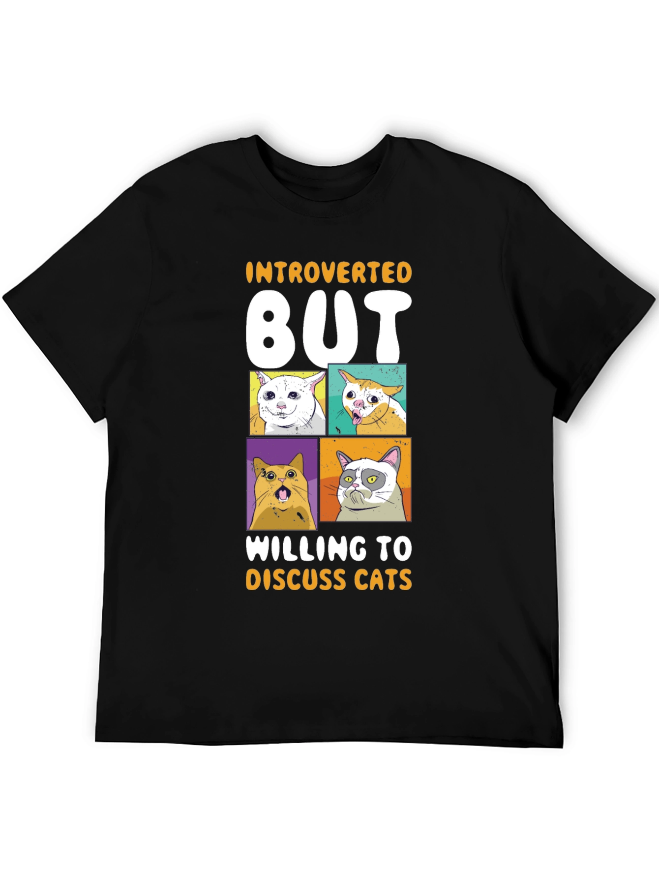 Introverted But Willing to Discuss Cats T-Shirt