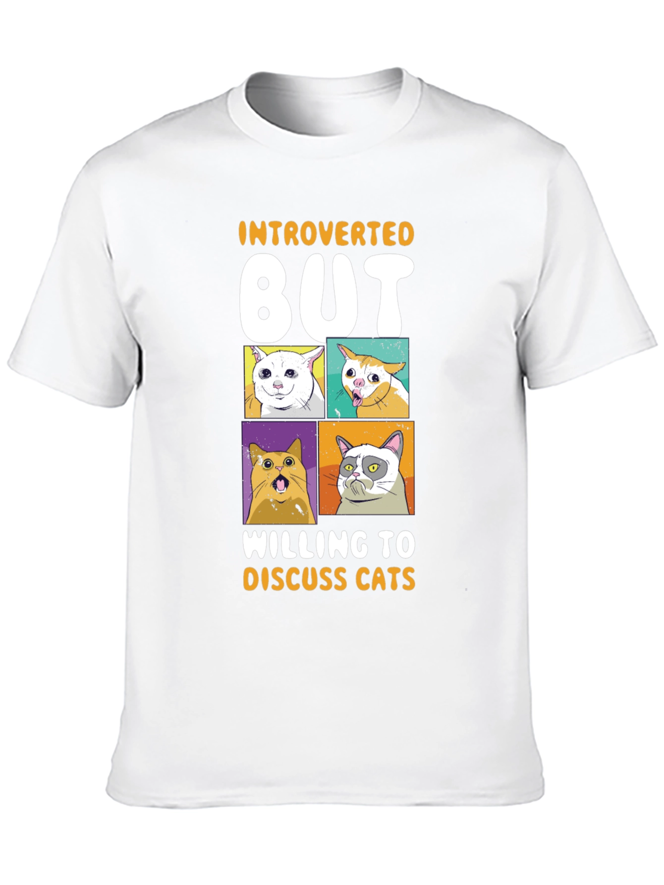 Introverted But Willing to Discuss Cats T-Shirt