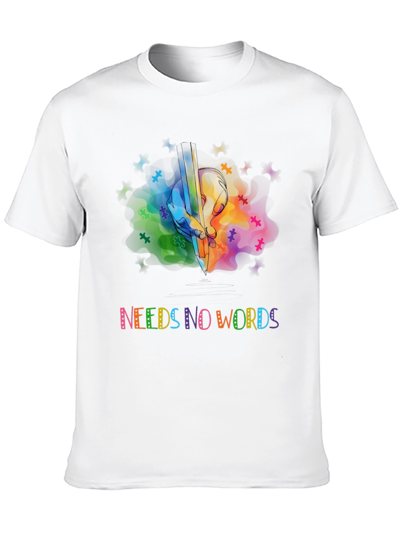 Autism Awareness Graphic Tee - Needs No Words