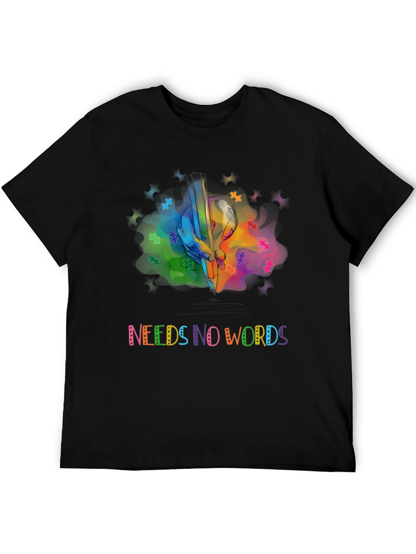 Autism Awareness Graphic Tee - Needs No Words