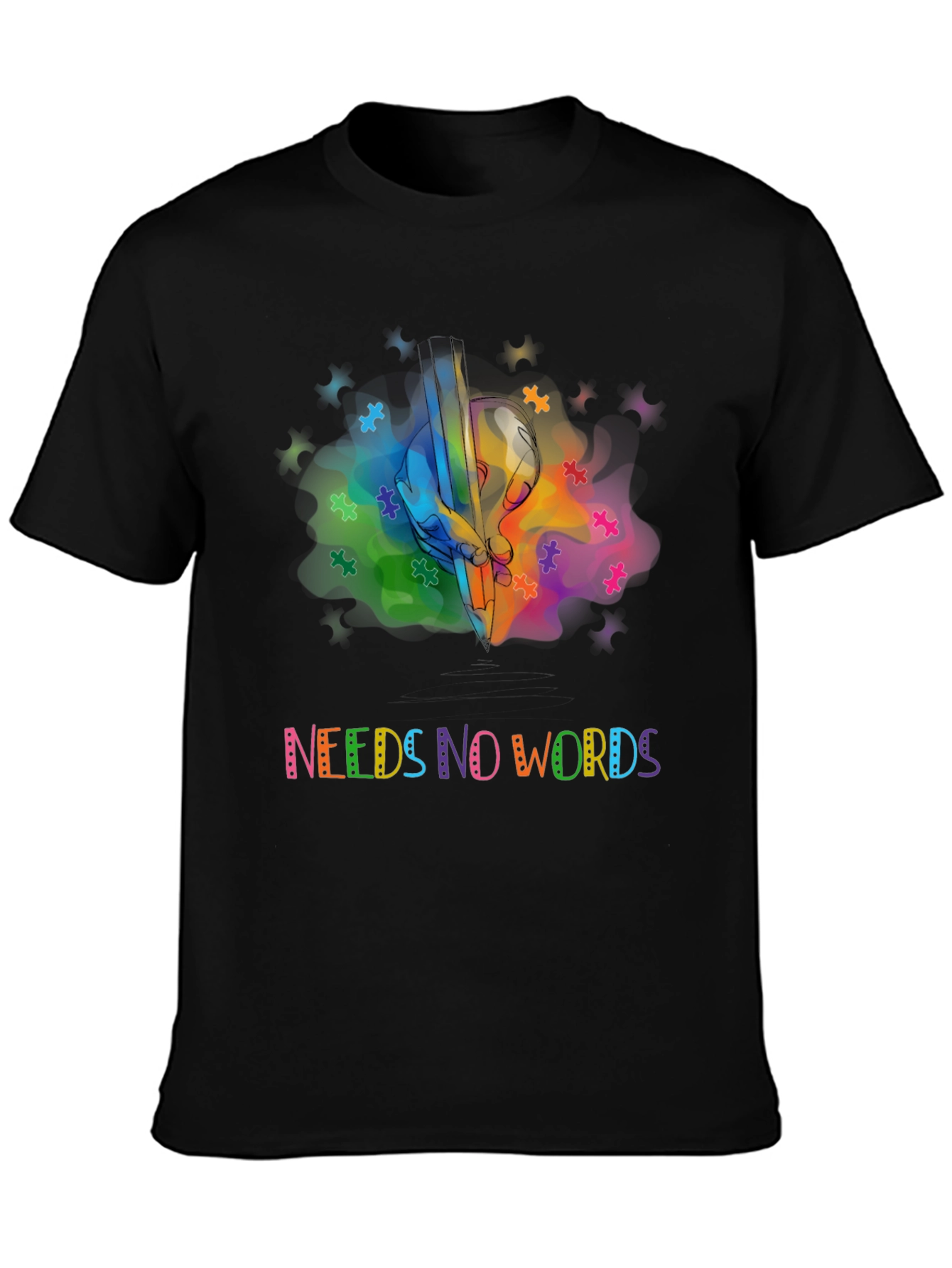 Autism Awareness Graphic Tee - Needs No Words