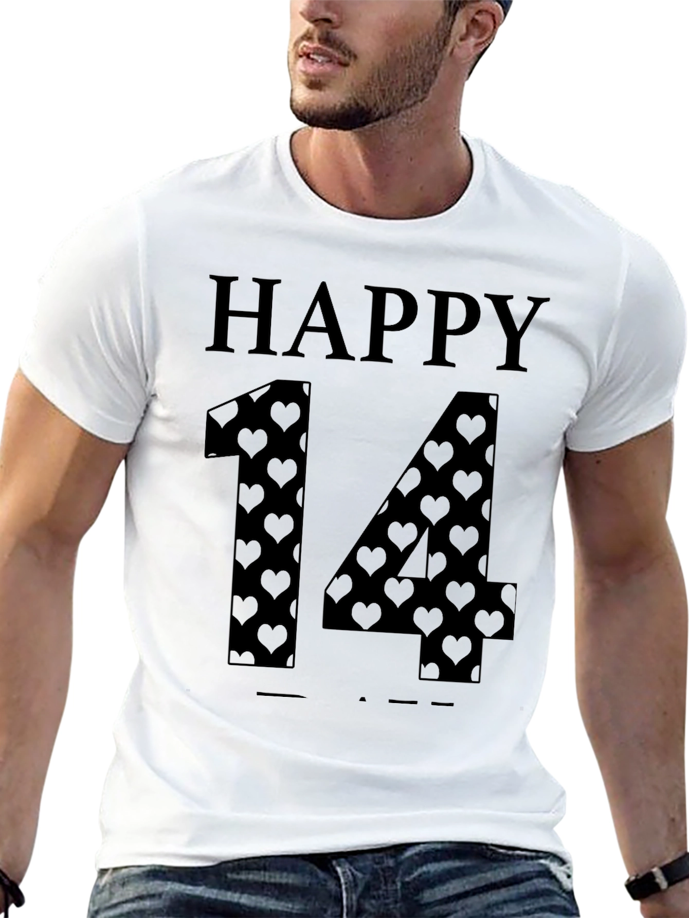 Happy 14th Valentines Day Graphic Tee