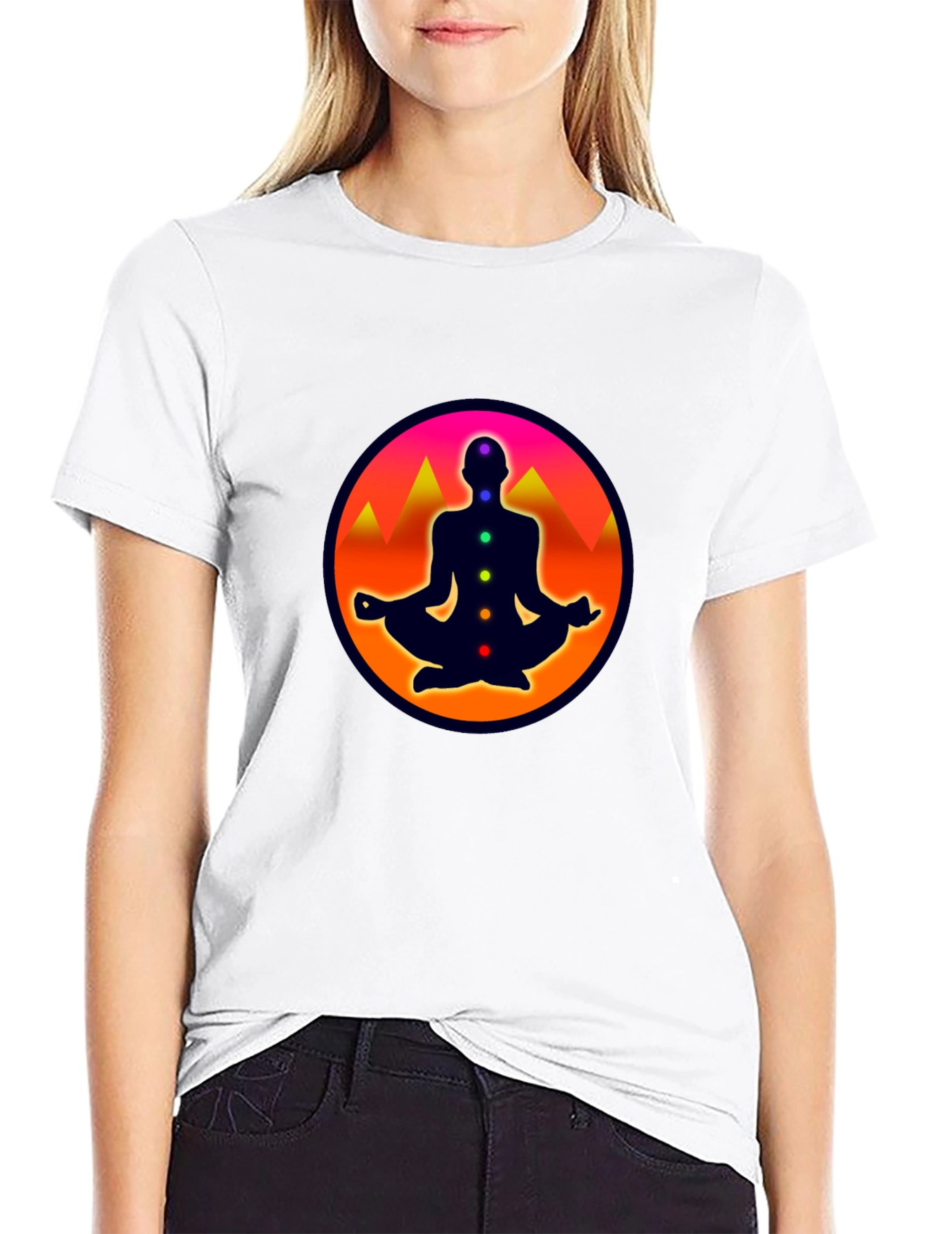 Chakra Meditation T-Shirt - Spiritual Zen Tee