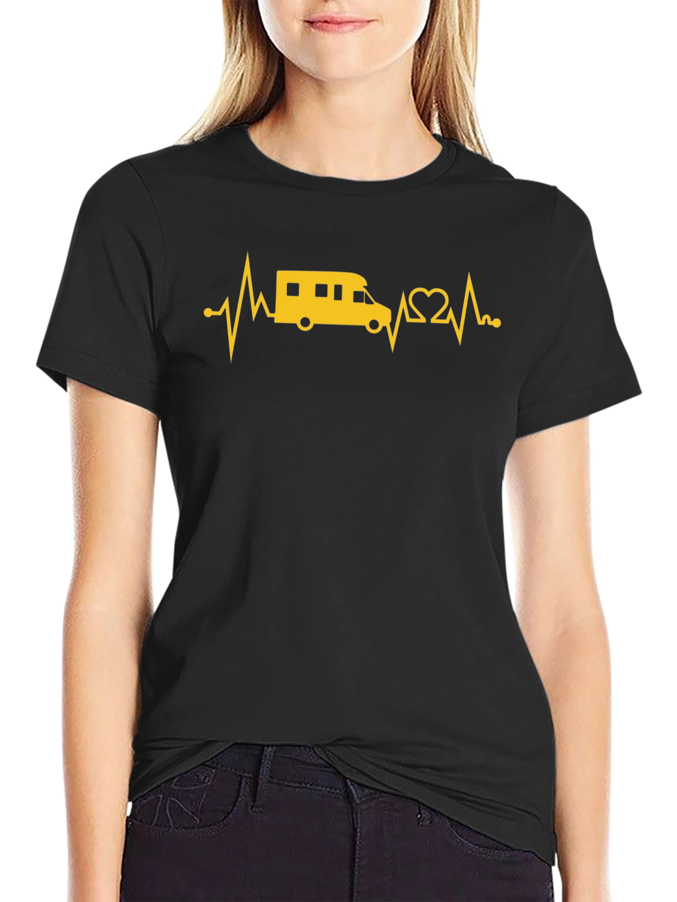 RV Heartbeat T-Shirt - Camping Lover Tee