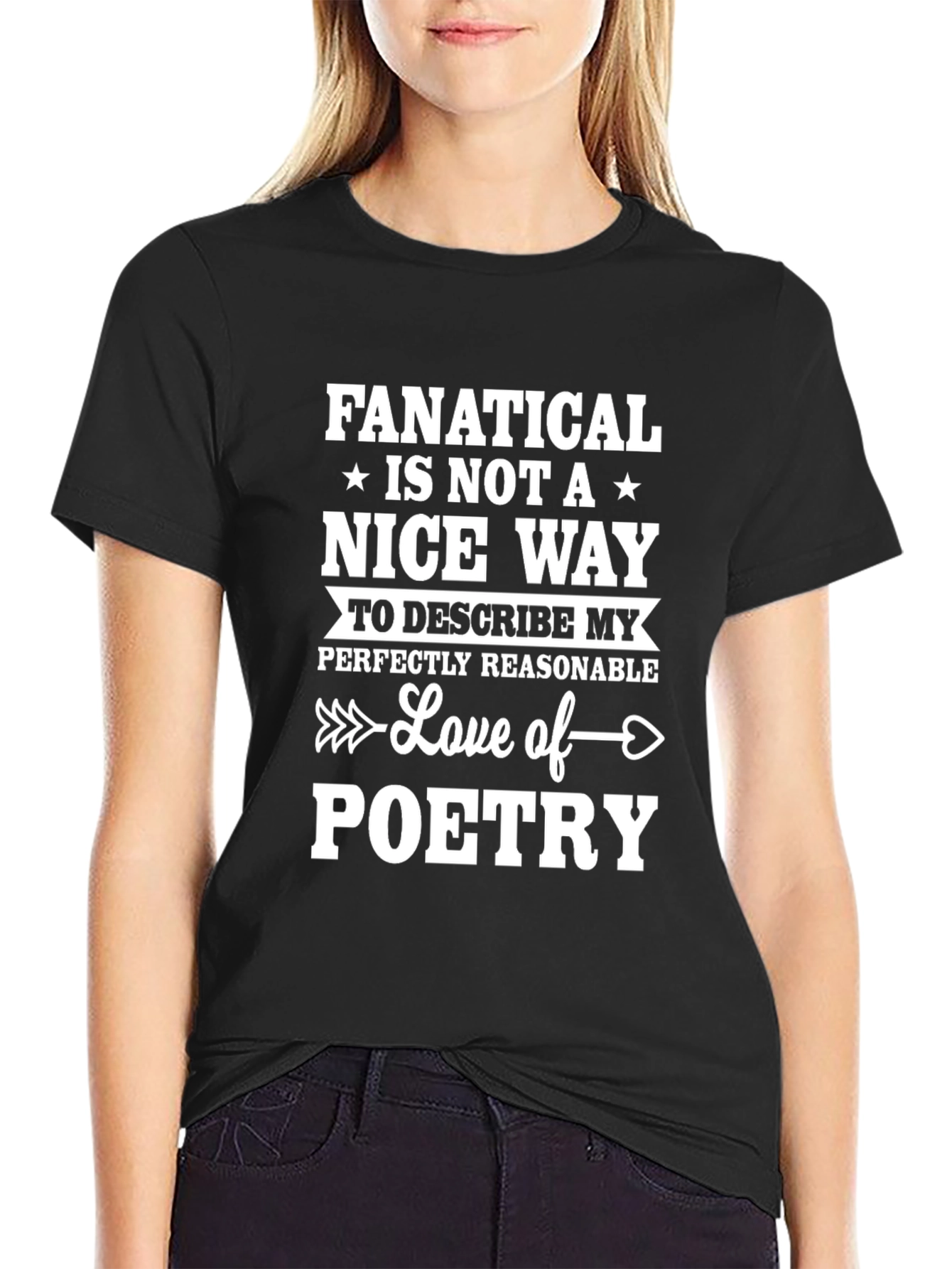 Fanatical Poetry Lover Graphic T-Shirt