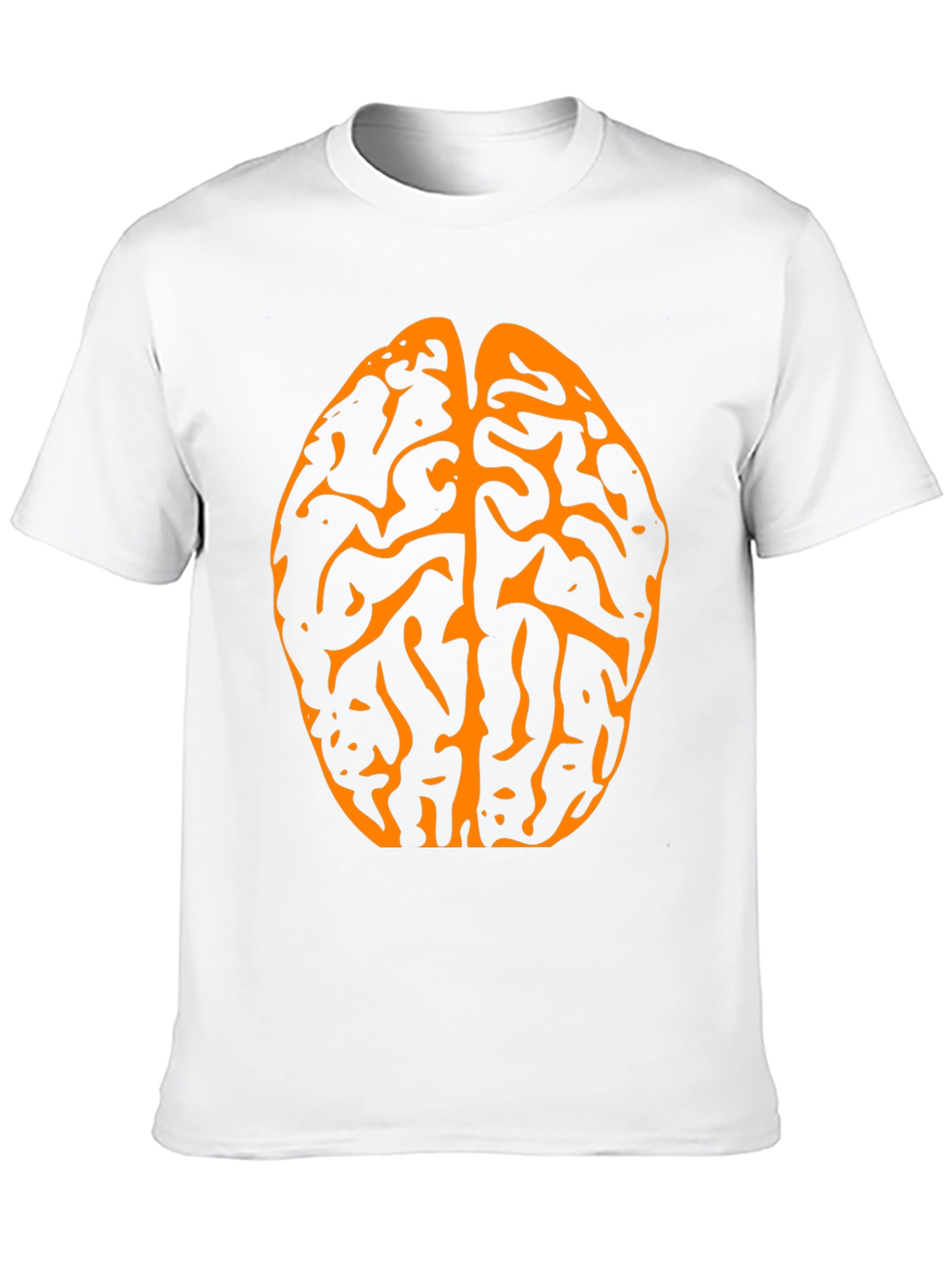 Brain Graphic Tee - Black Cotton T-Shirt