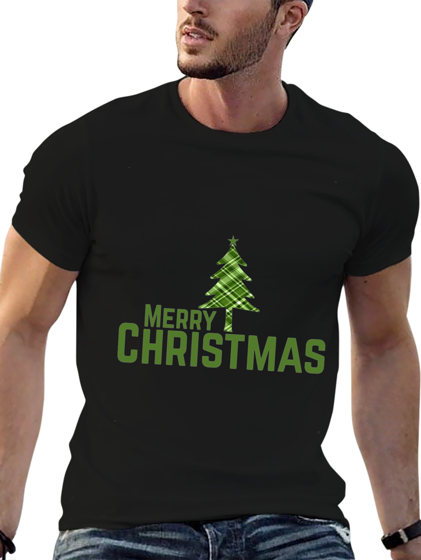 Merry Christmas Tree Graphic Tee