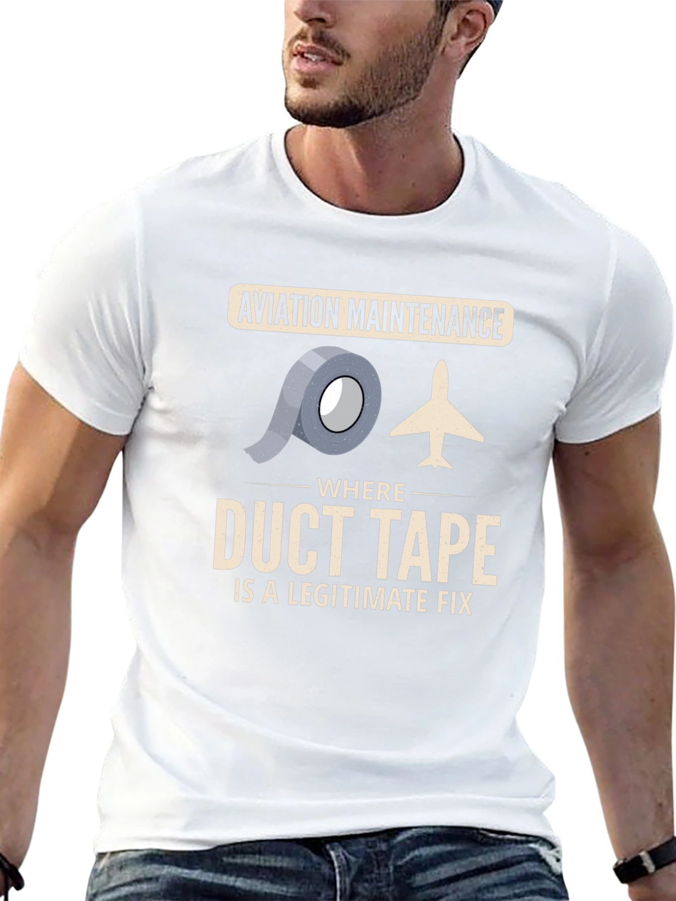 Aviation Maintenance Duct Tape T-Shirt