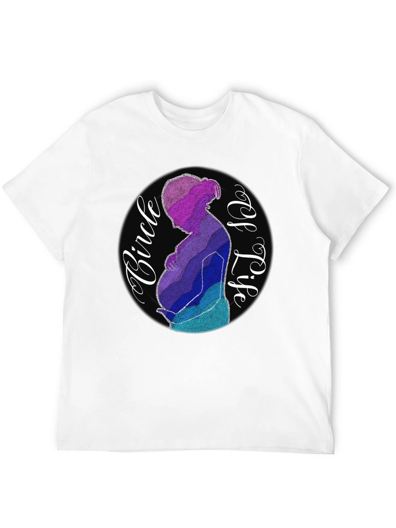 Circle of Life Pregnancy Graphic Tee - Black