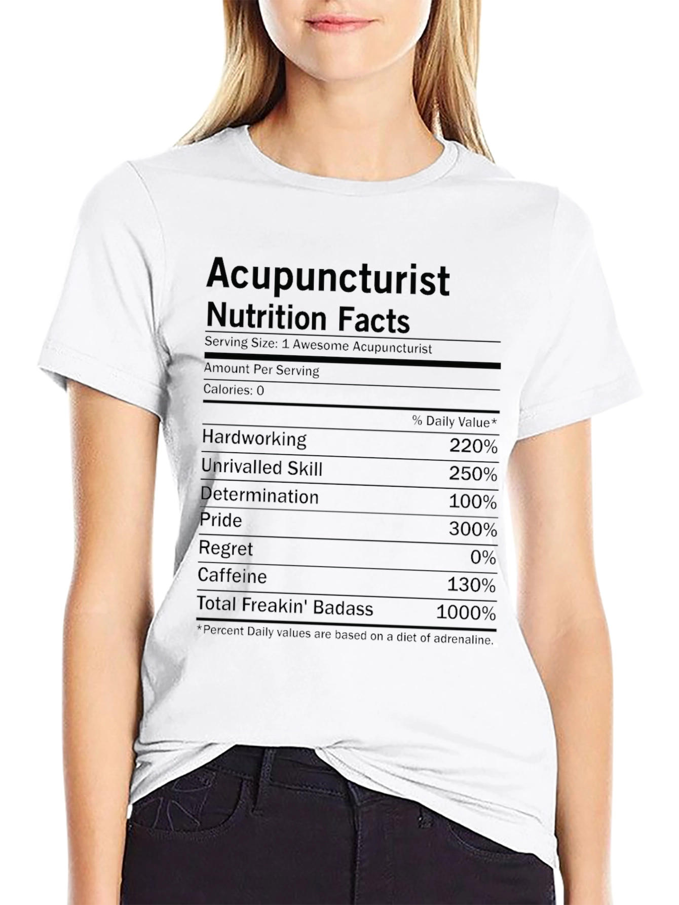 Acupuncturist Nutrition Facts T-Shirt