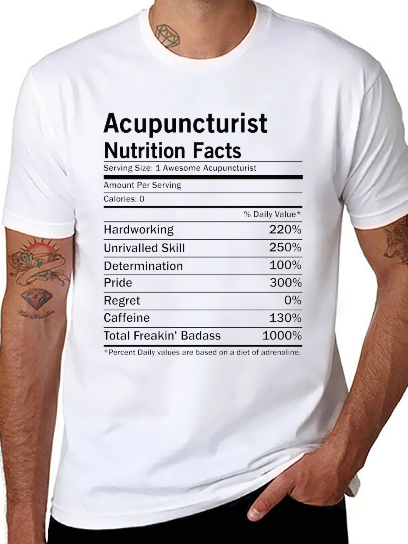 Acupuncturist Nutrition Facts T-Shirt