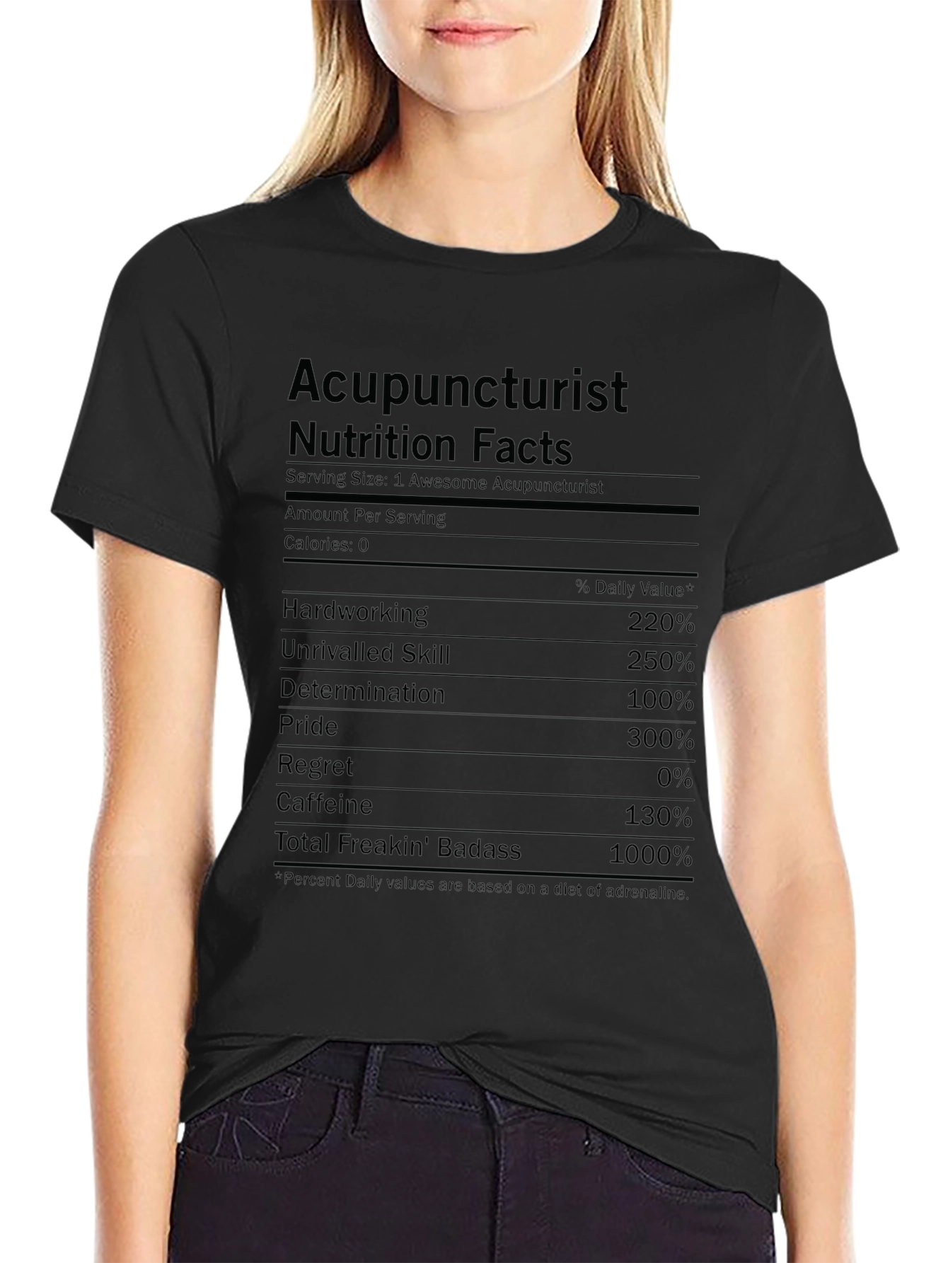 Acupuncturist Nutrition Facts T-Shirt