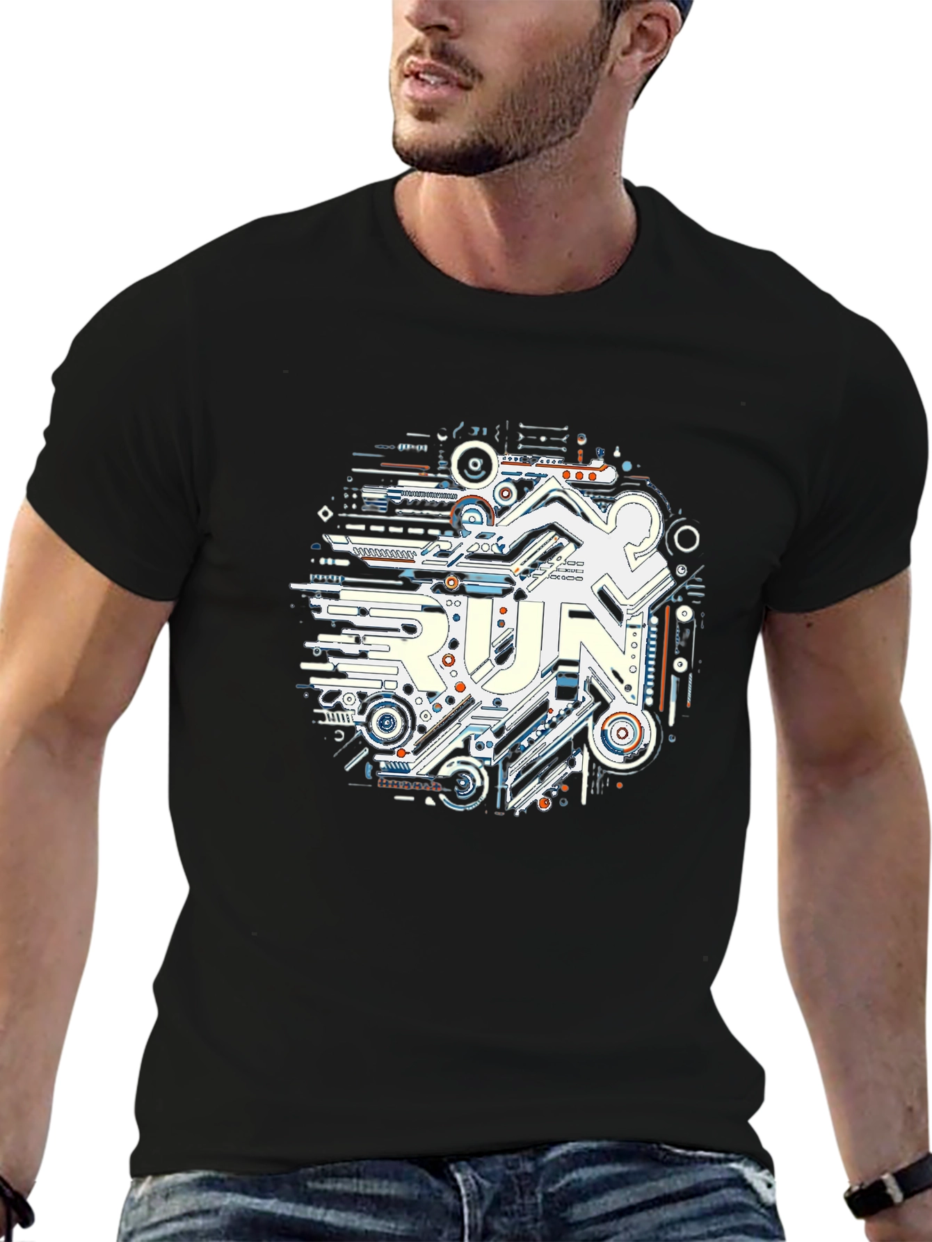 Tech Run T-Shirt - Circuit Board Runner