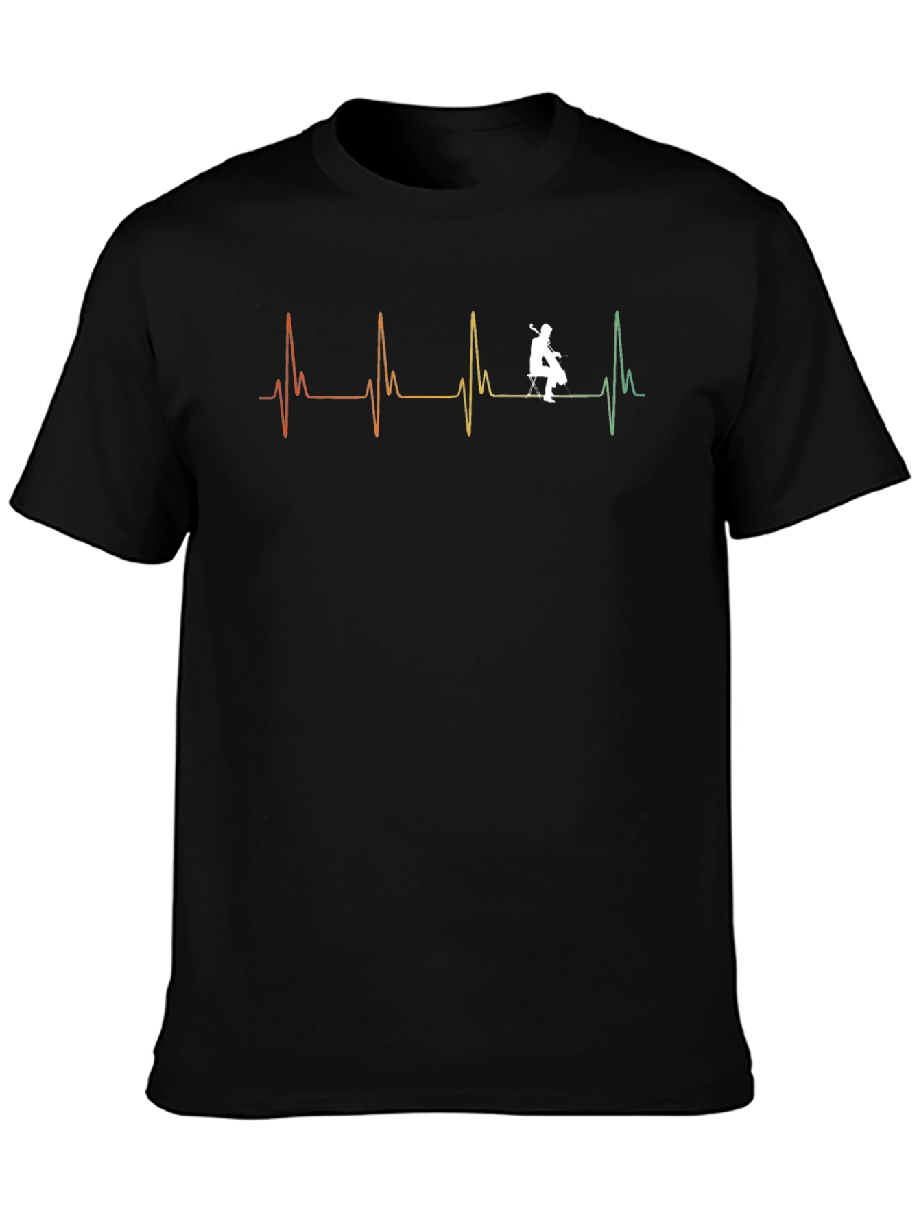 Cello Heartbeat T-Shirt - Musical Passion