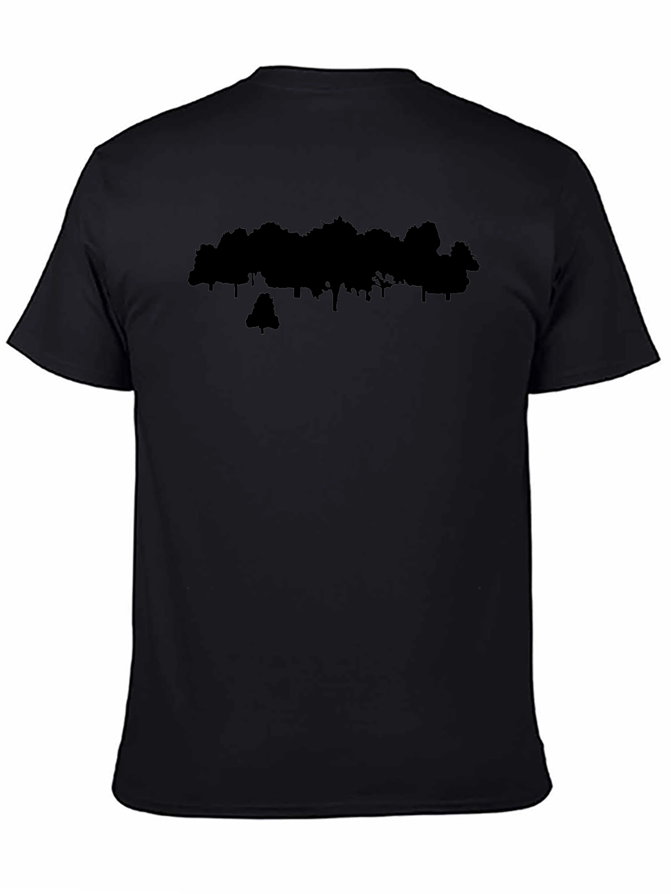 Silhouette Forest Graphic Tee - Black
