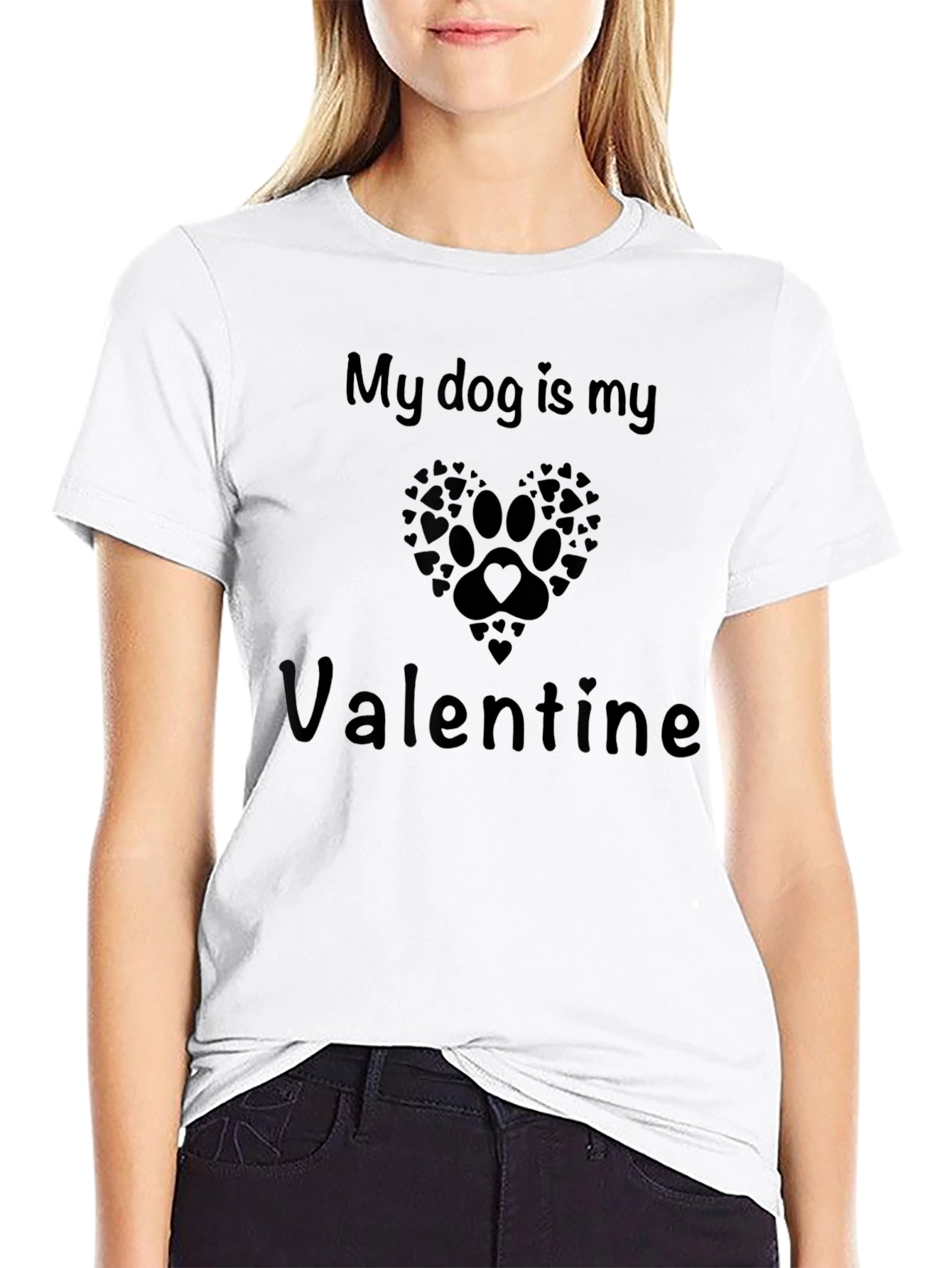 My Dog Is My Valentine Graphic Tee