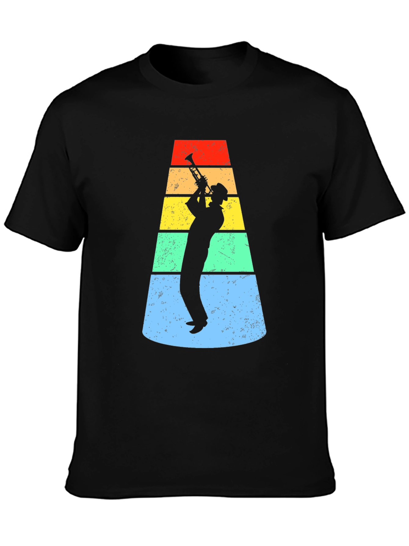 Retro Trumpet Player Graphic Tee