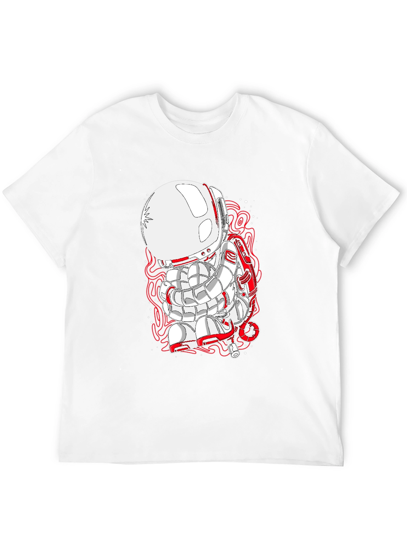 Astronaut Graphic Black T-Shirt - Unique Design