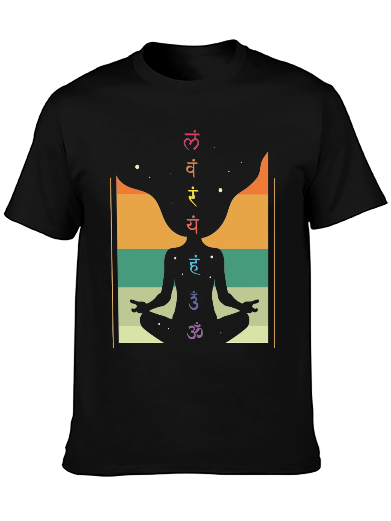 Chakra Meditation T-Shirt - Spiritual Yoga Design