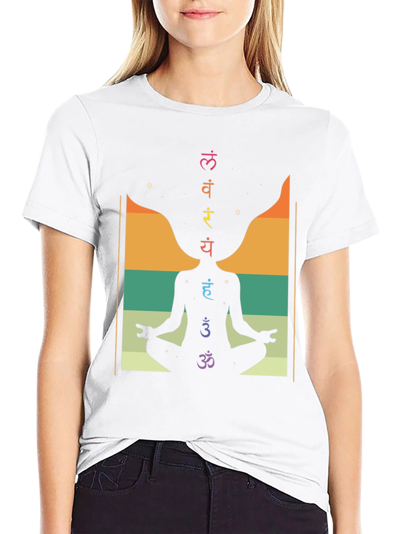 Chakra Meditation T-Shirt - Spiritual Yoga Design