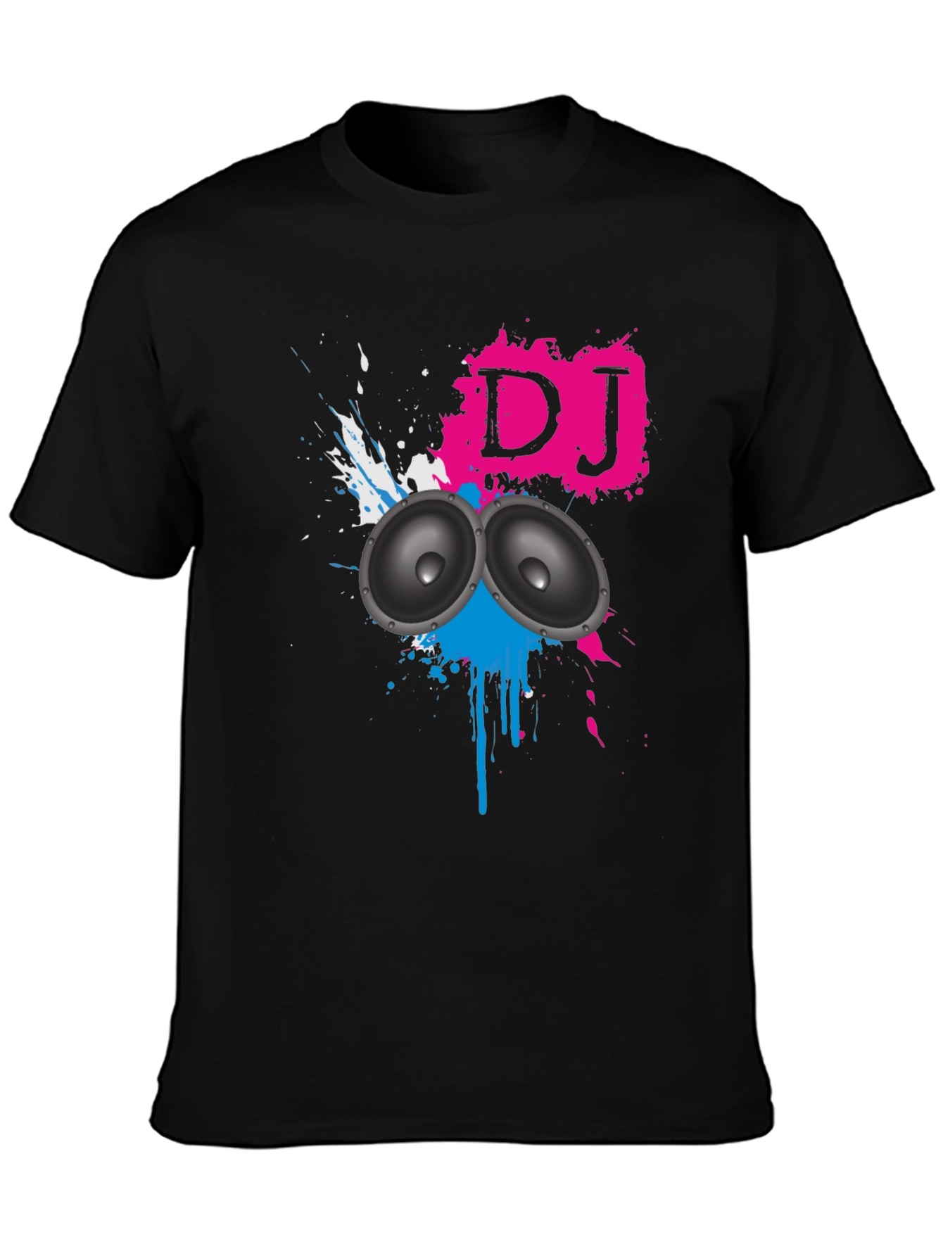 DJ Graphic Black T-Shirt - Music Lover Tee