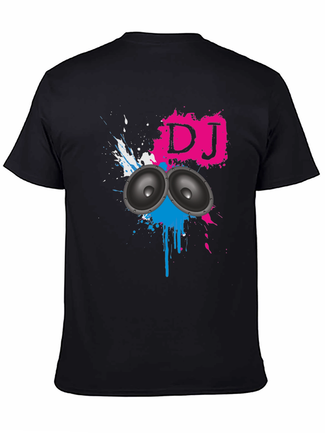 DJ Graphic Black T-Shirt - Music Lover Tee