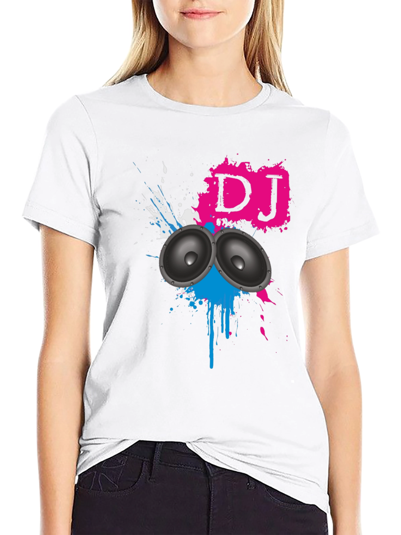 DJ Graphic Black T-Shirt - Music Lover Tee