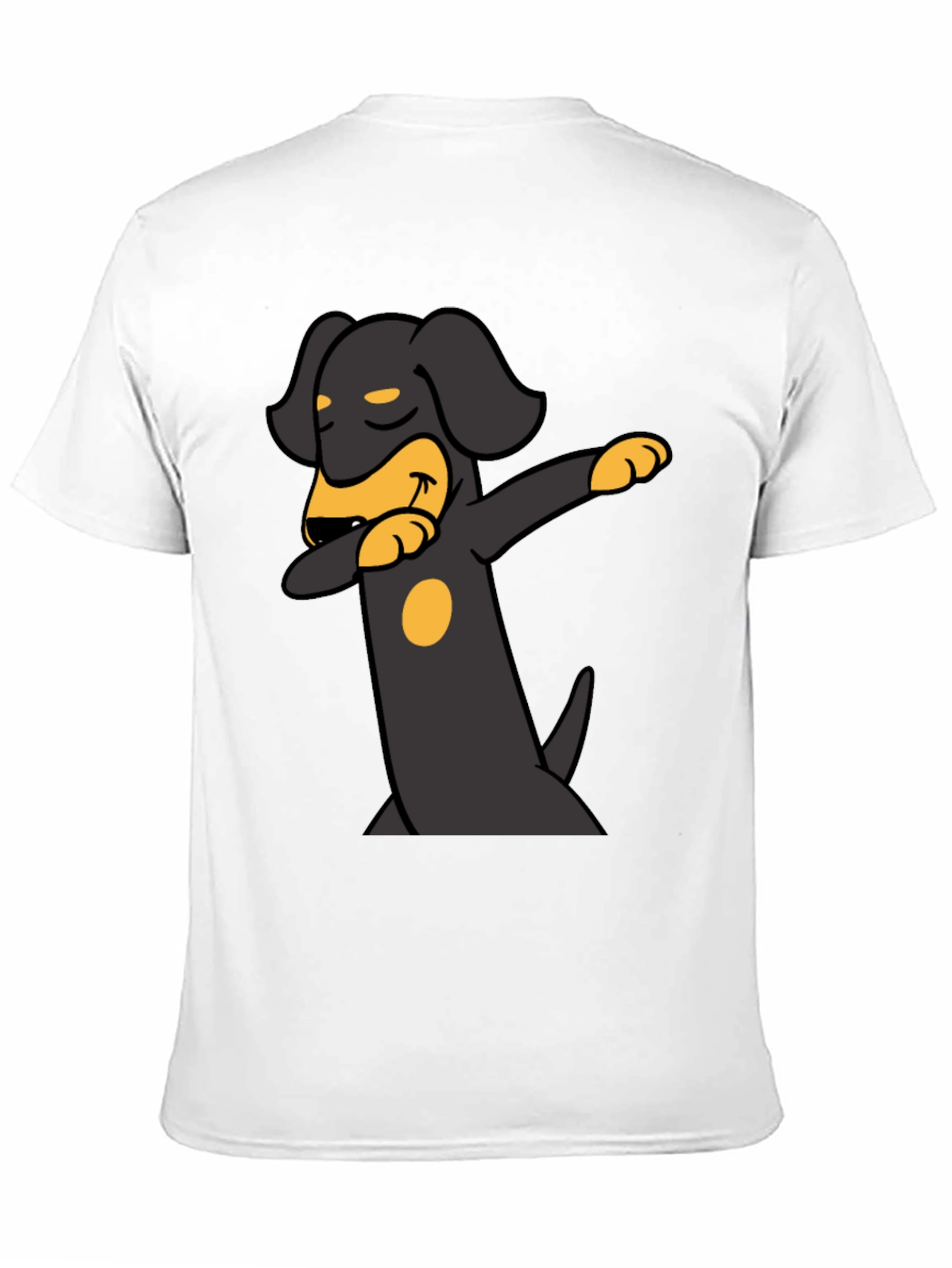 Dabbing Dachshund Graphic Tee - Black