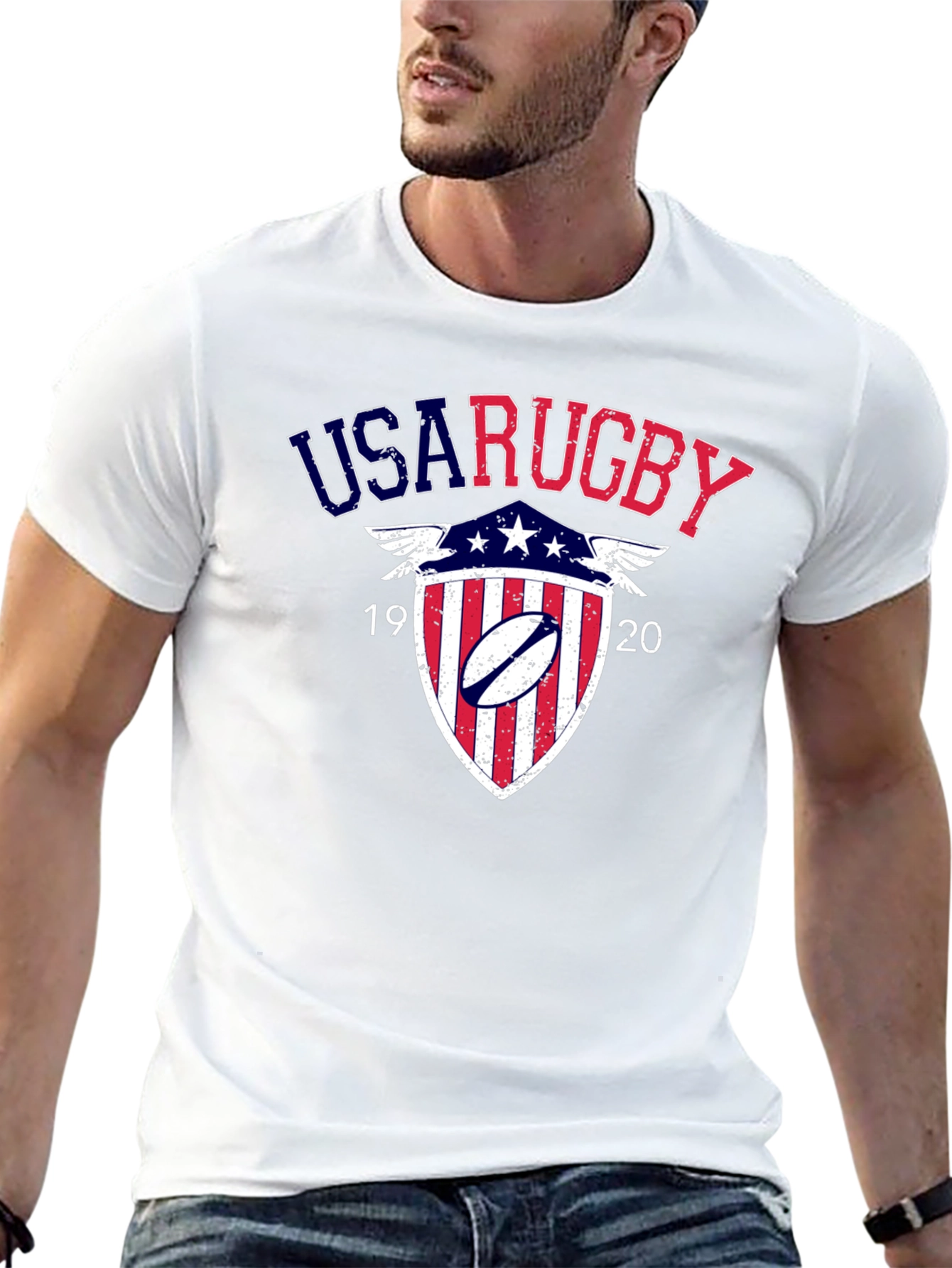 USA Rugby Shield Graphic Tee - Black