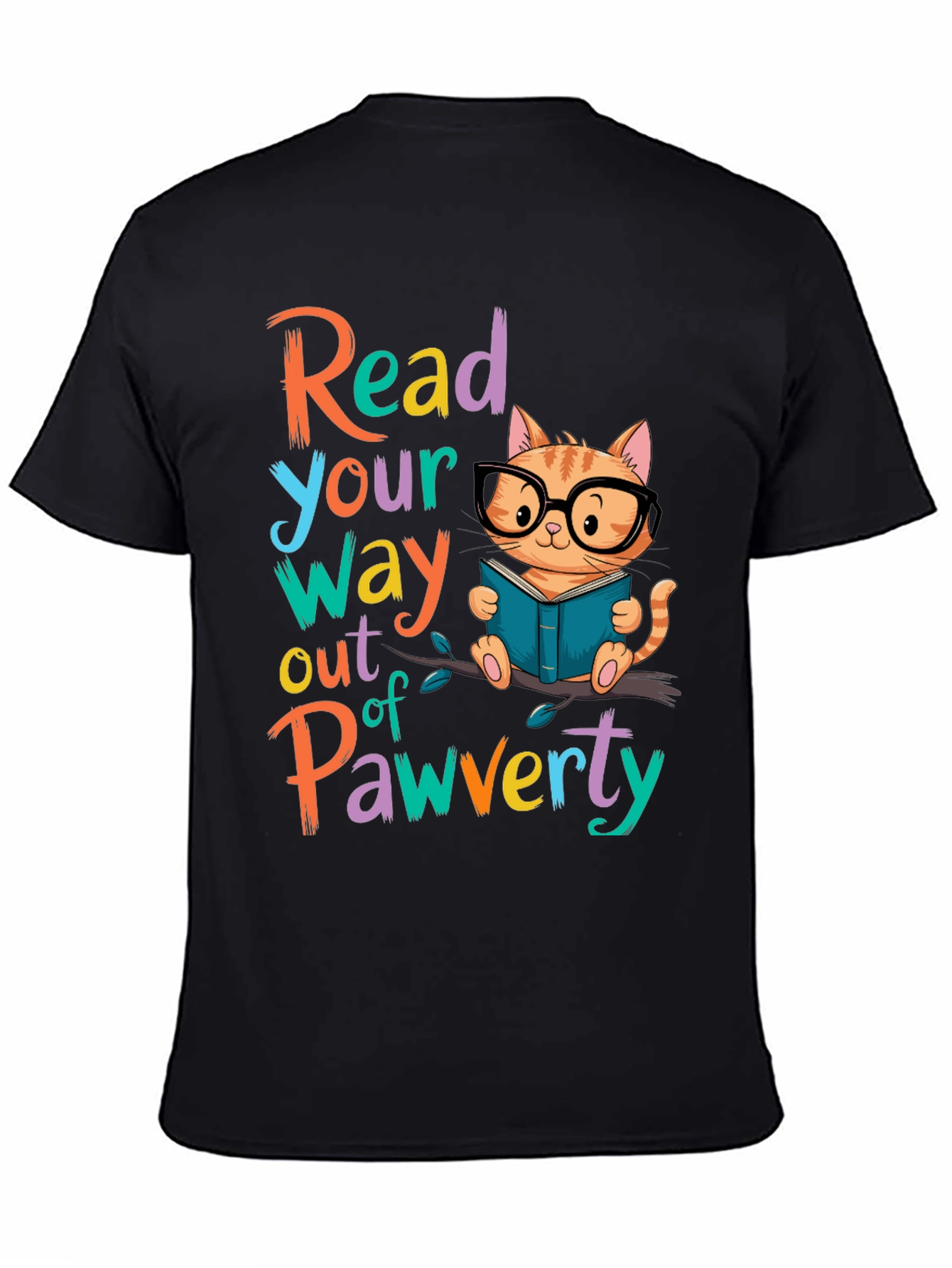 Read Your Way Out of Pawverty T-Shirt