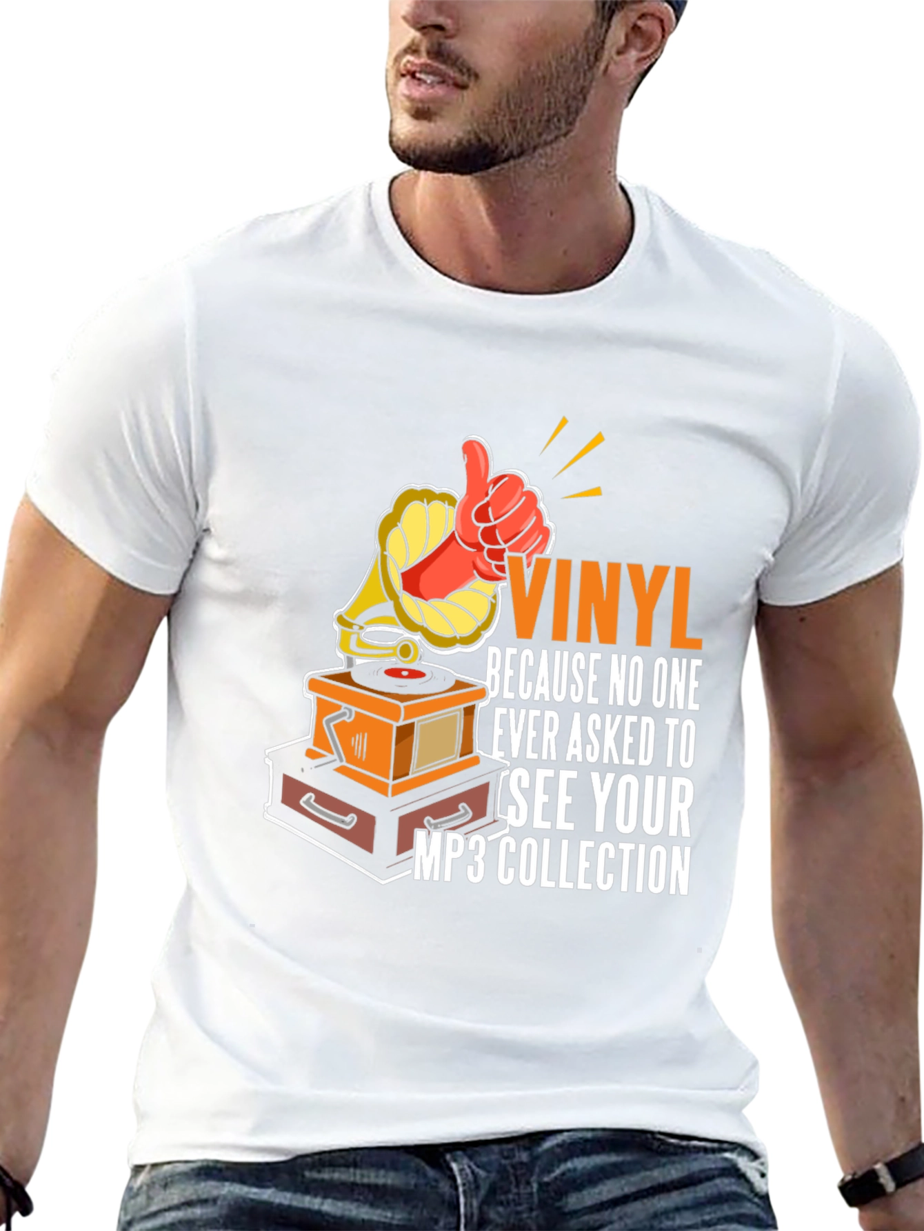 Vinyl MP3 Collection Graphic Tee