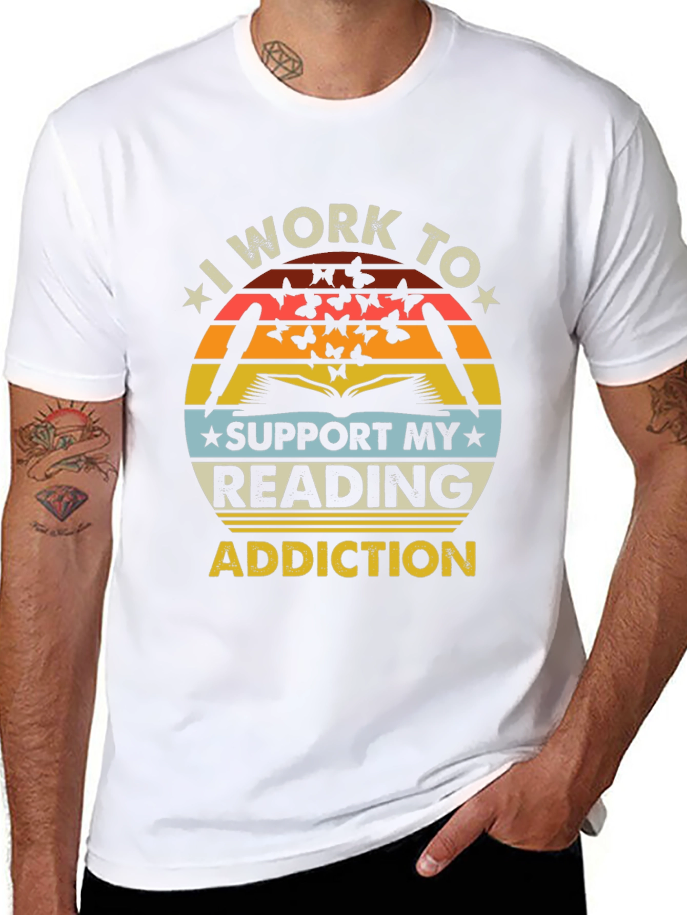 Reading Addiction T-Shirt - Book Lover Tee