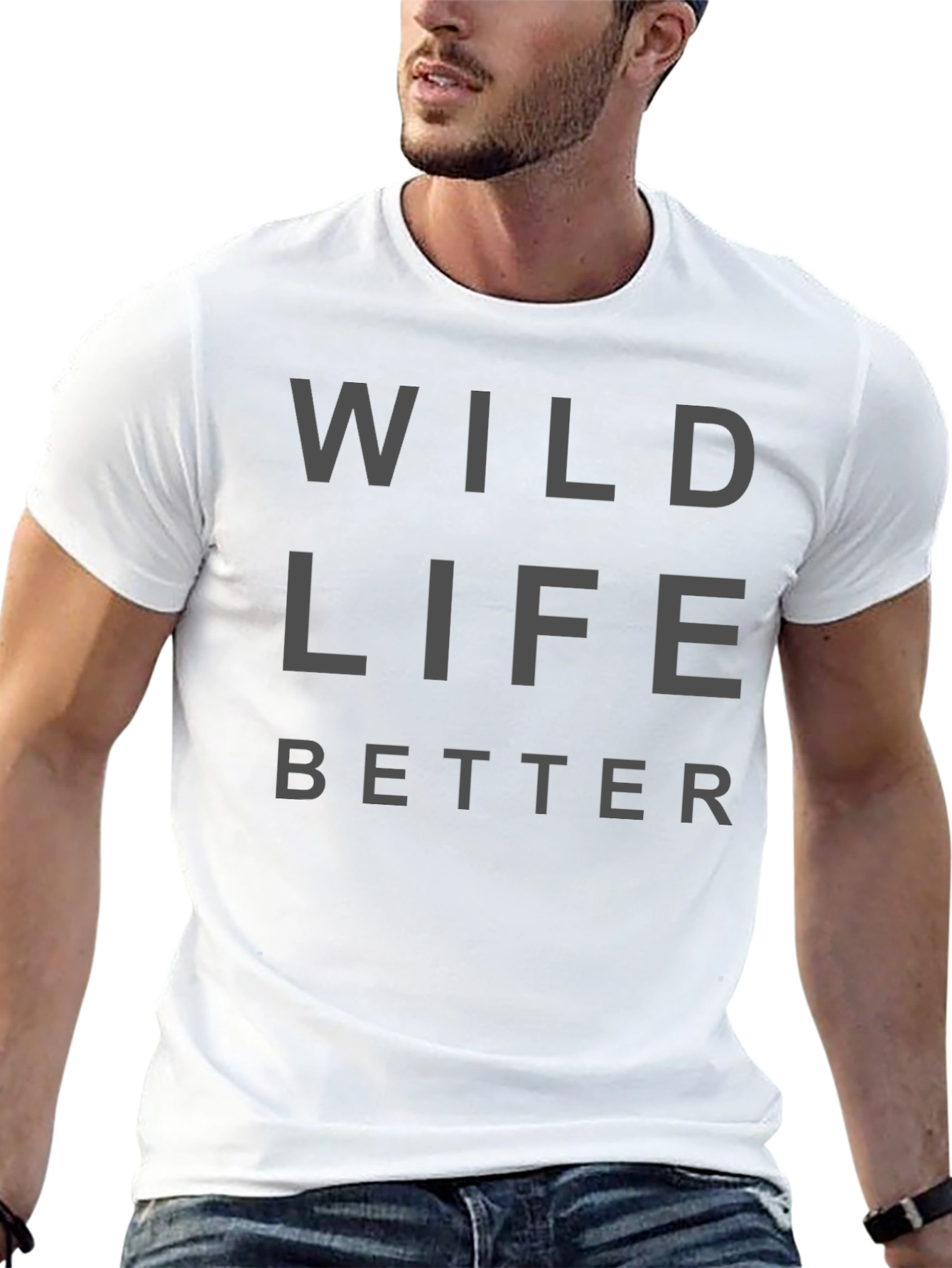Wildlife Better Graphic Tee - Black Unisex T-Shirt