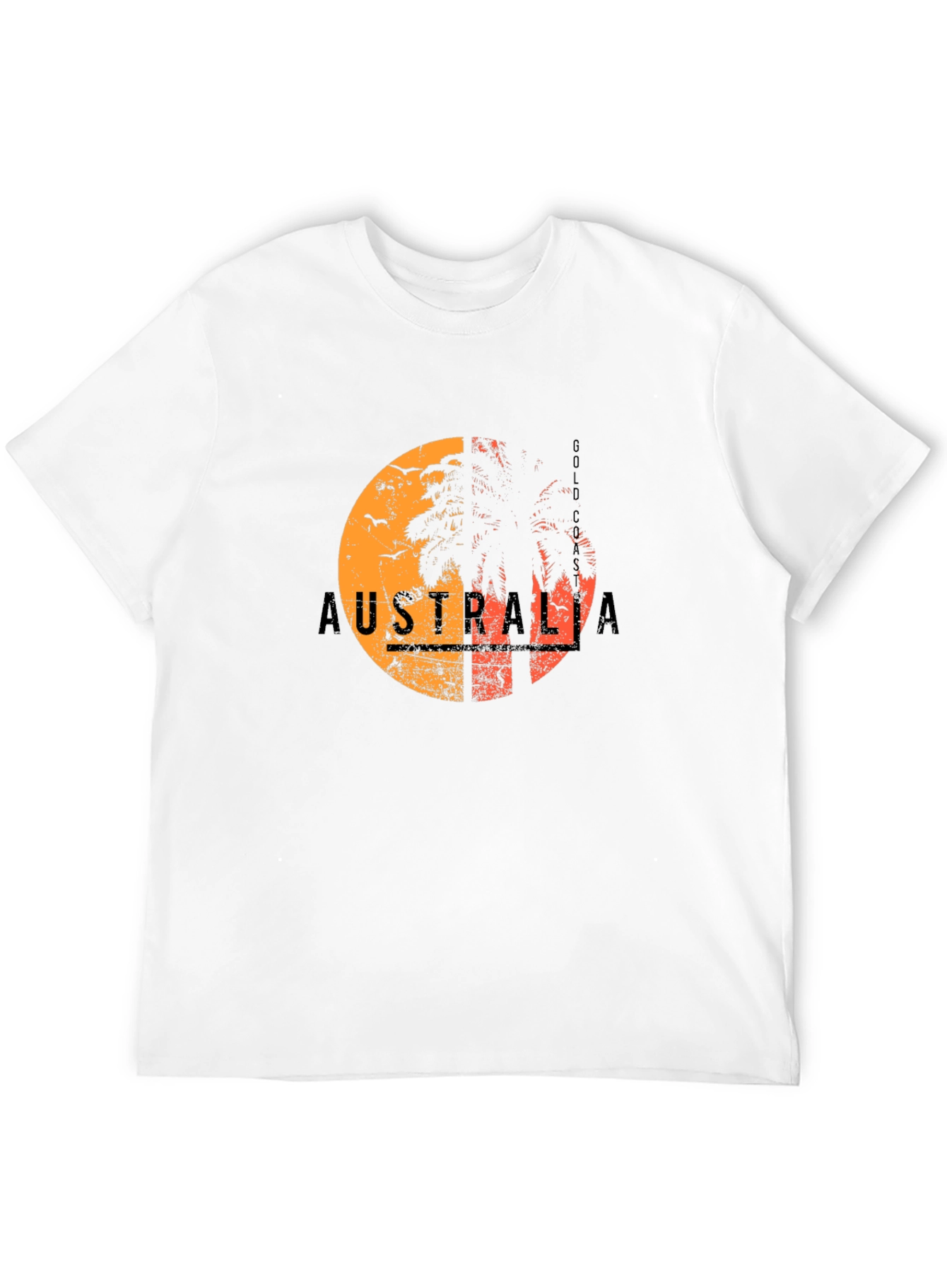 Australia Gold Coast Graphic Tee - Black T-Shirt