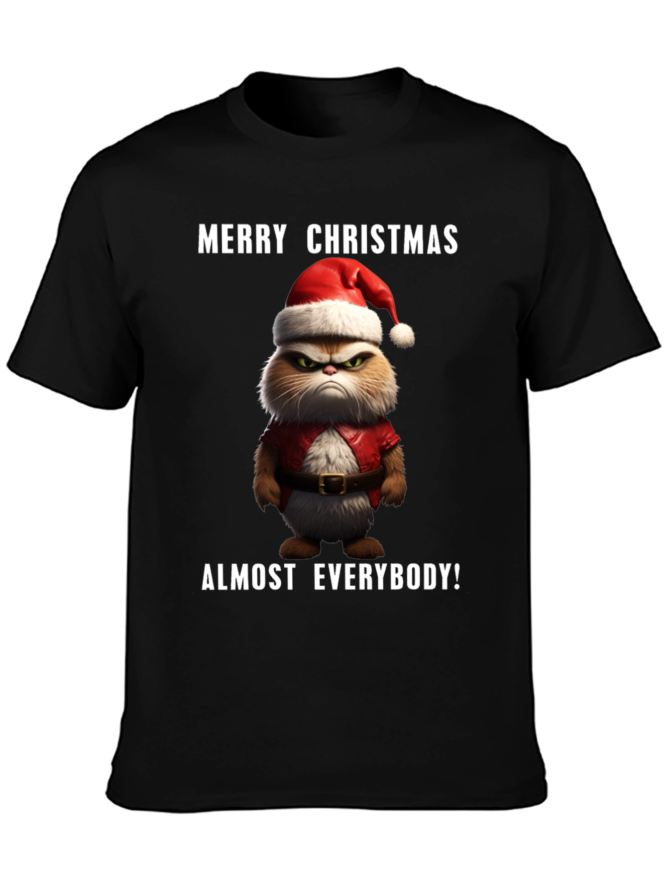 Grumpy Cat Merry Christmas T-Shirt
