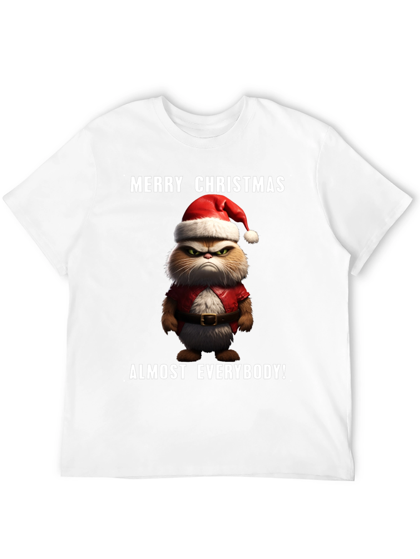 Grumpy Cat Merry Christmas T-Shirt