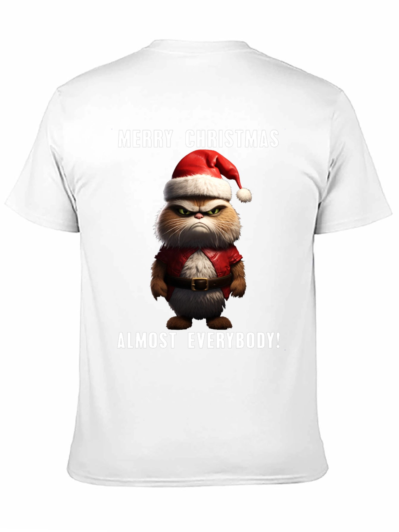 Grumpy Cat Merry Christmas T-Shirt