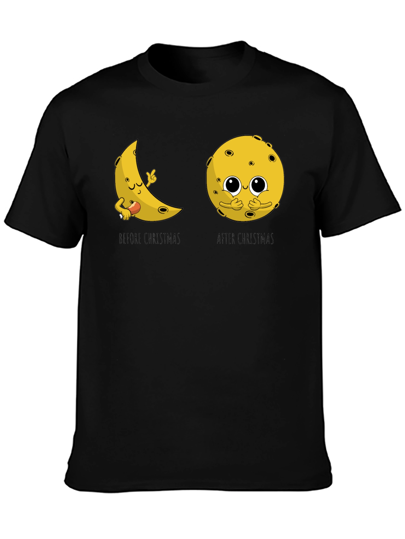 Funny Christmas Moon Graphic Tee