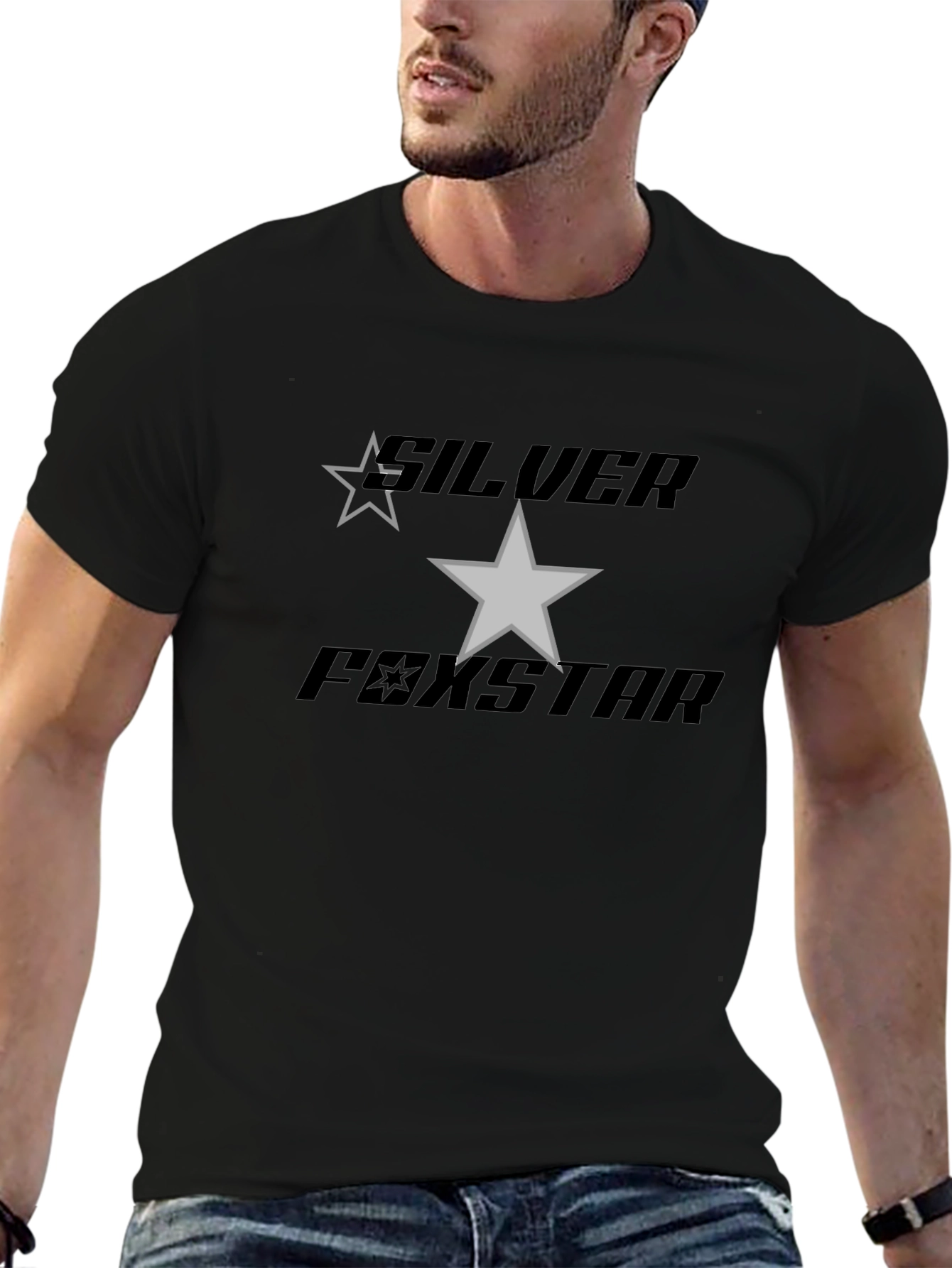 Silver Foxstar Graphic Tee