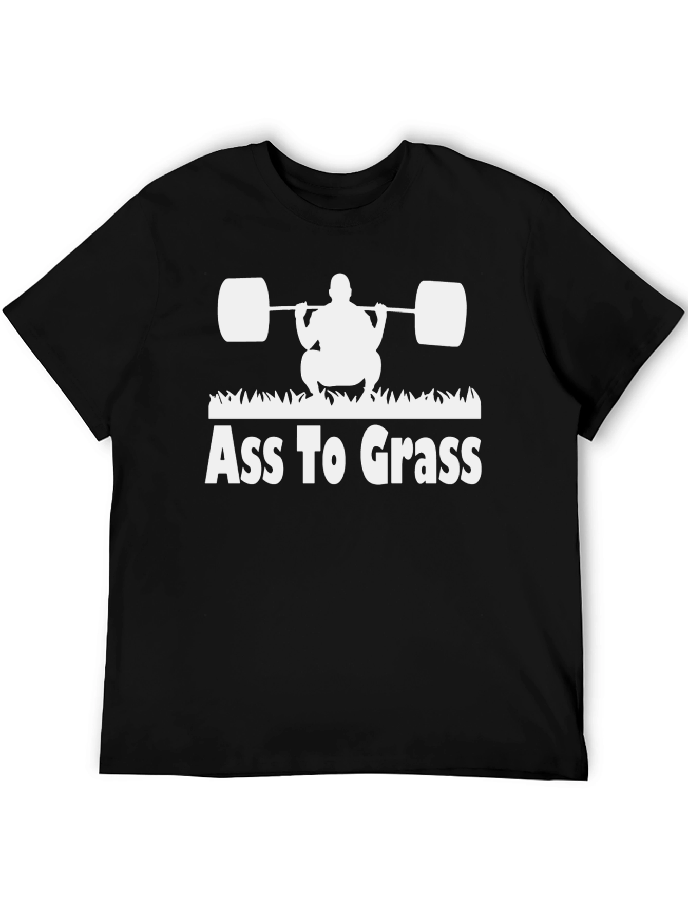 Ass to Grass Black Graphic T-Shirt