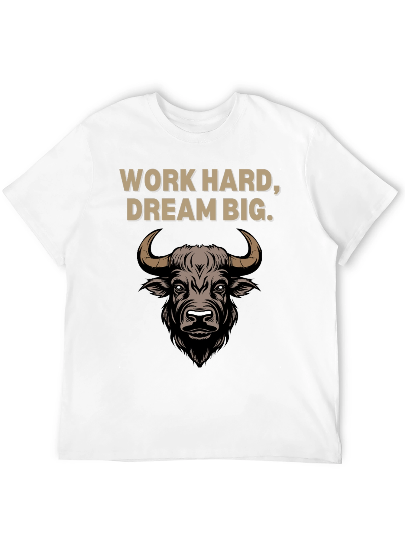 Work Hard Dream Big Bull Graphic Tee